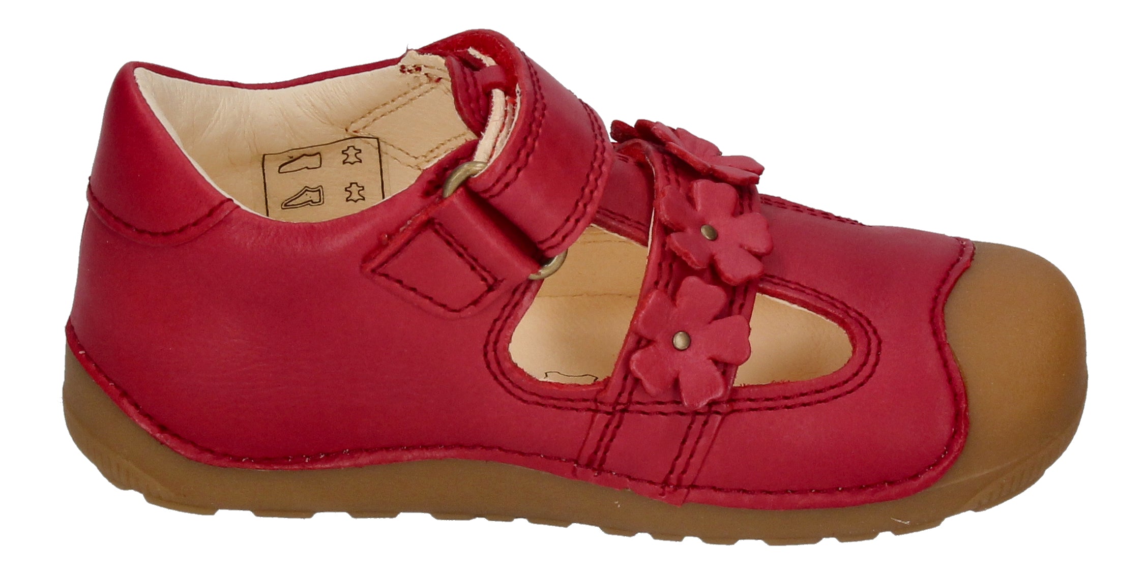BUNDGAARD Kinderschuhe PETIT SUMMER FLOWER 202174 red-3