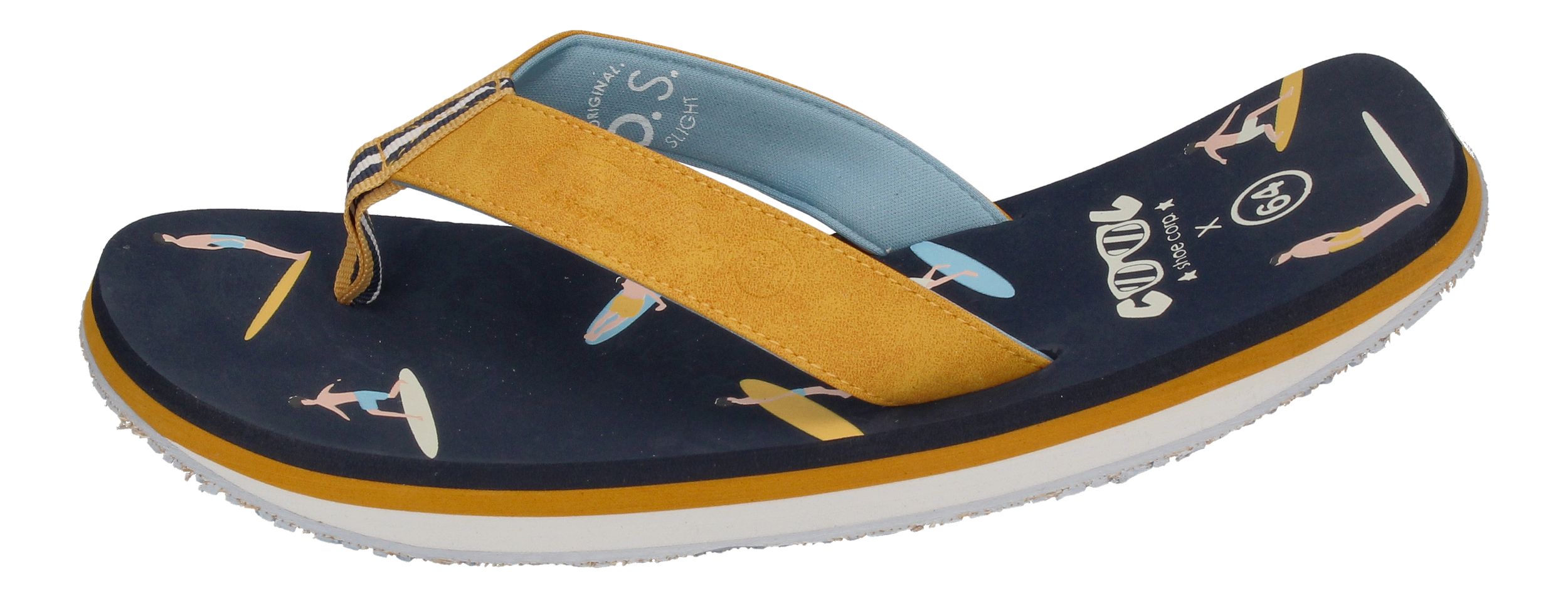 COOL SHOE Zehentrenner ORIGINAL SLIGHT - 64 navy yellow-1