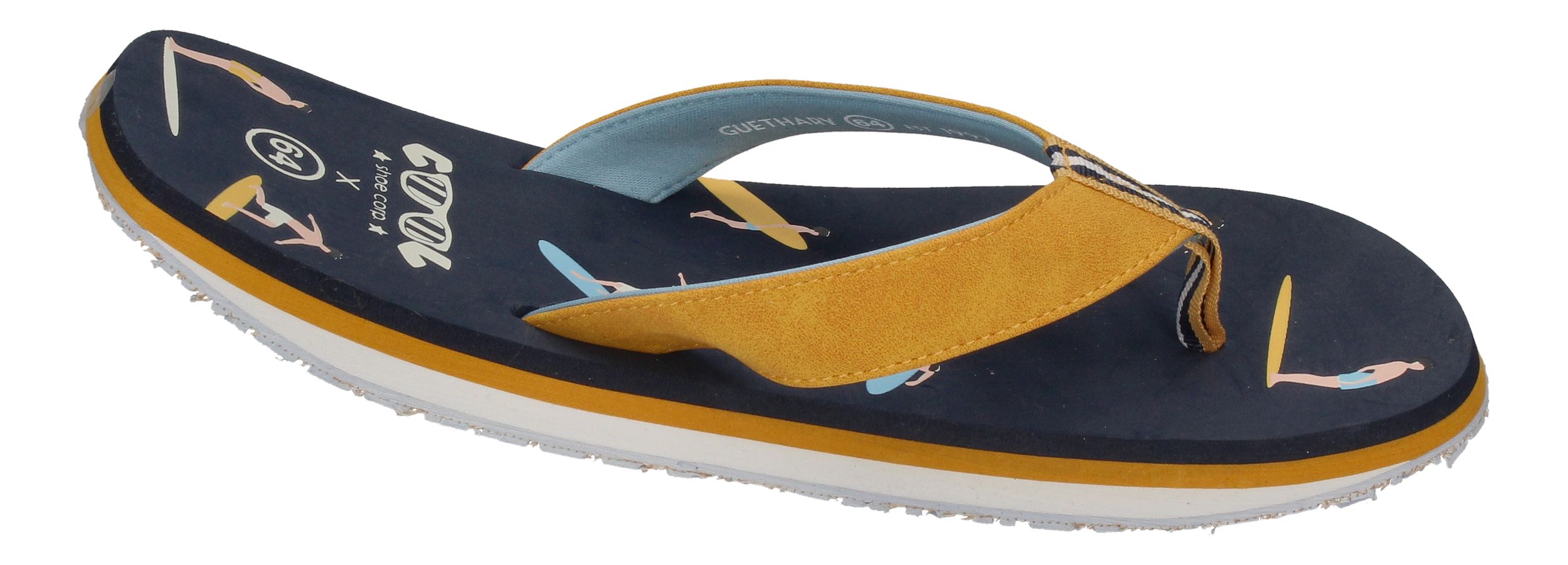 COOL SHOE Zehentrenner ORIGINAL SLIGHT - 64 navy yellow-3