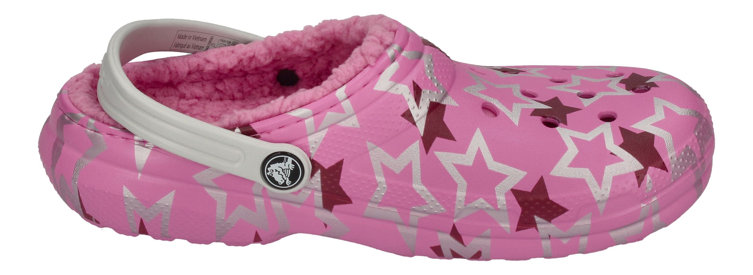 CROCS CLASSIC LINED DISCO DANCE PARTY CLOG KIDS taffy -3