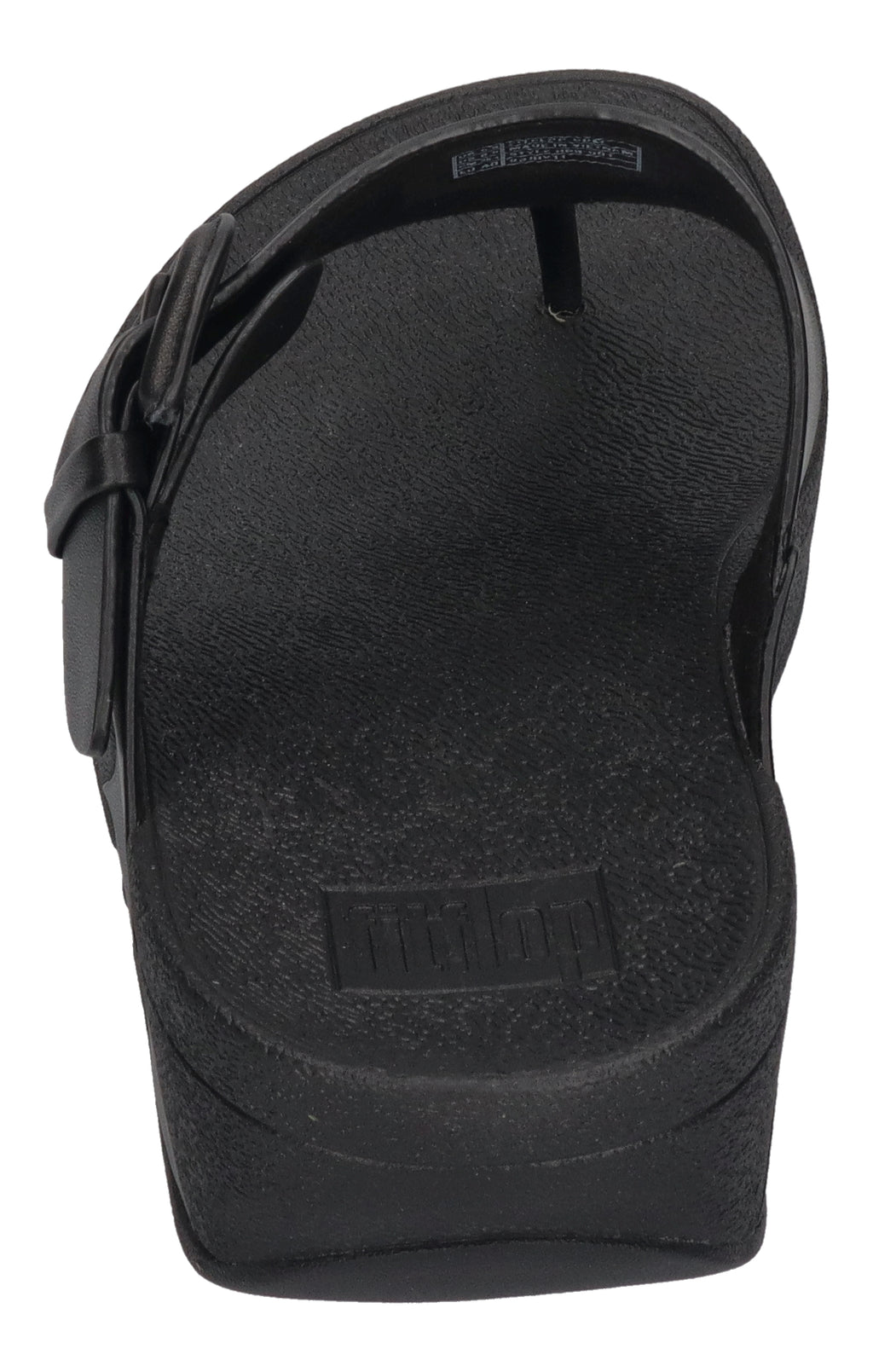FITFLOP Zehentrenner LULU COVERED BUCKLE RAW EDGE black