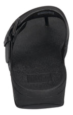 FITFLOP Zehentrenner LULU COVERED BUCKLE RAW EDGE black