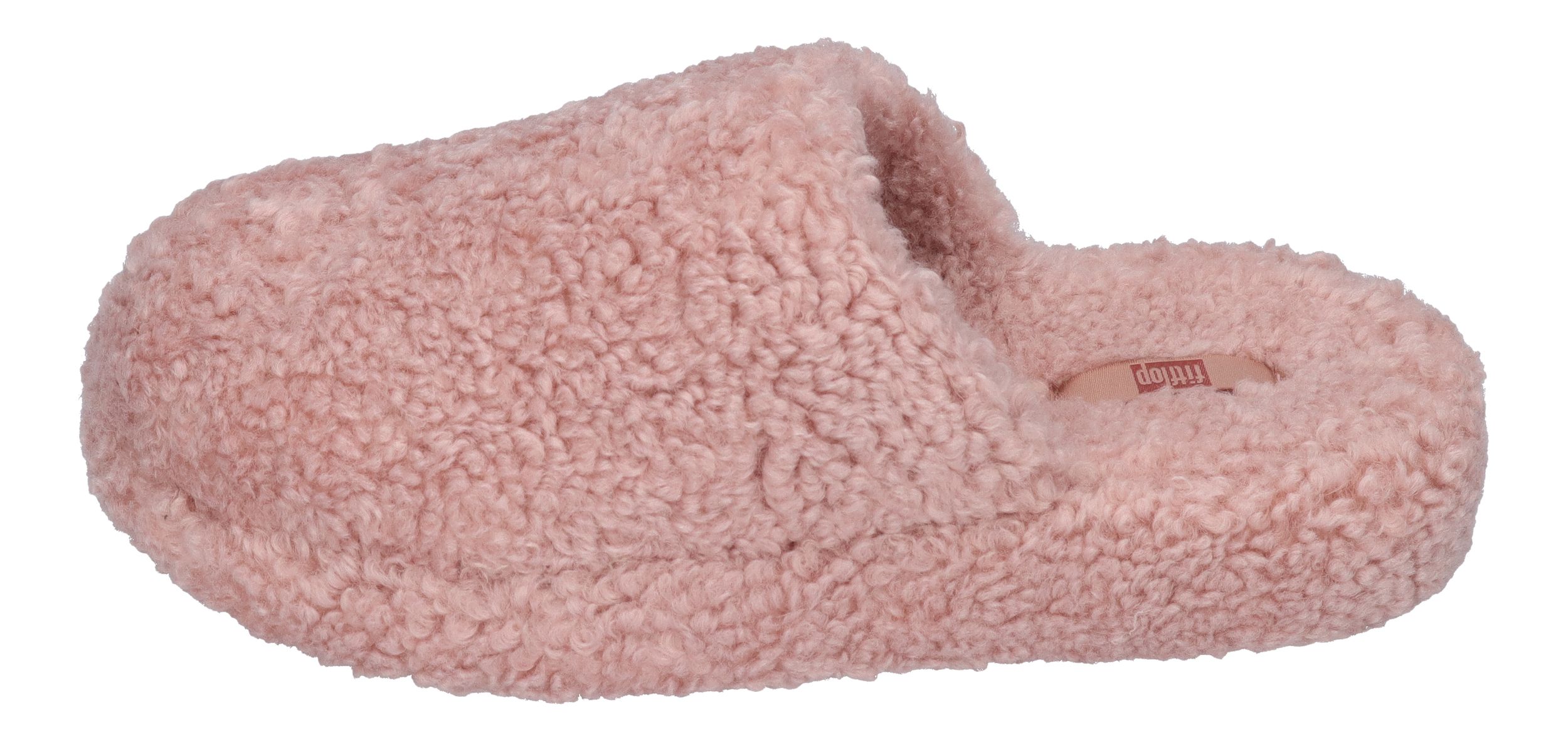 FITFLOP - iQUSHION D-LUXE PADDED TEDDY SLIPPER - dusty pink