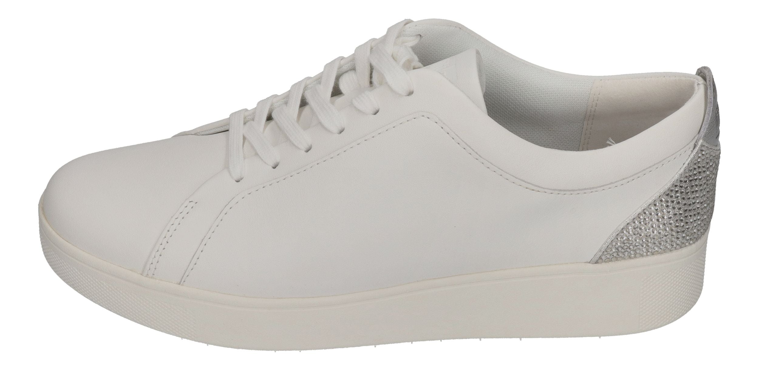 FITFLOP Sneakers RALLY CRYSTAL BACKTAB - white silver