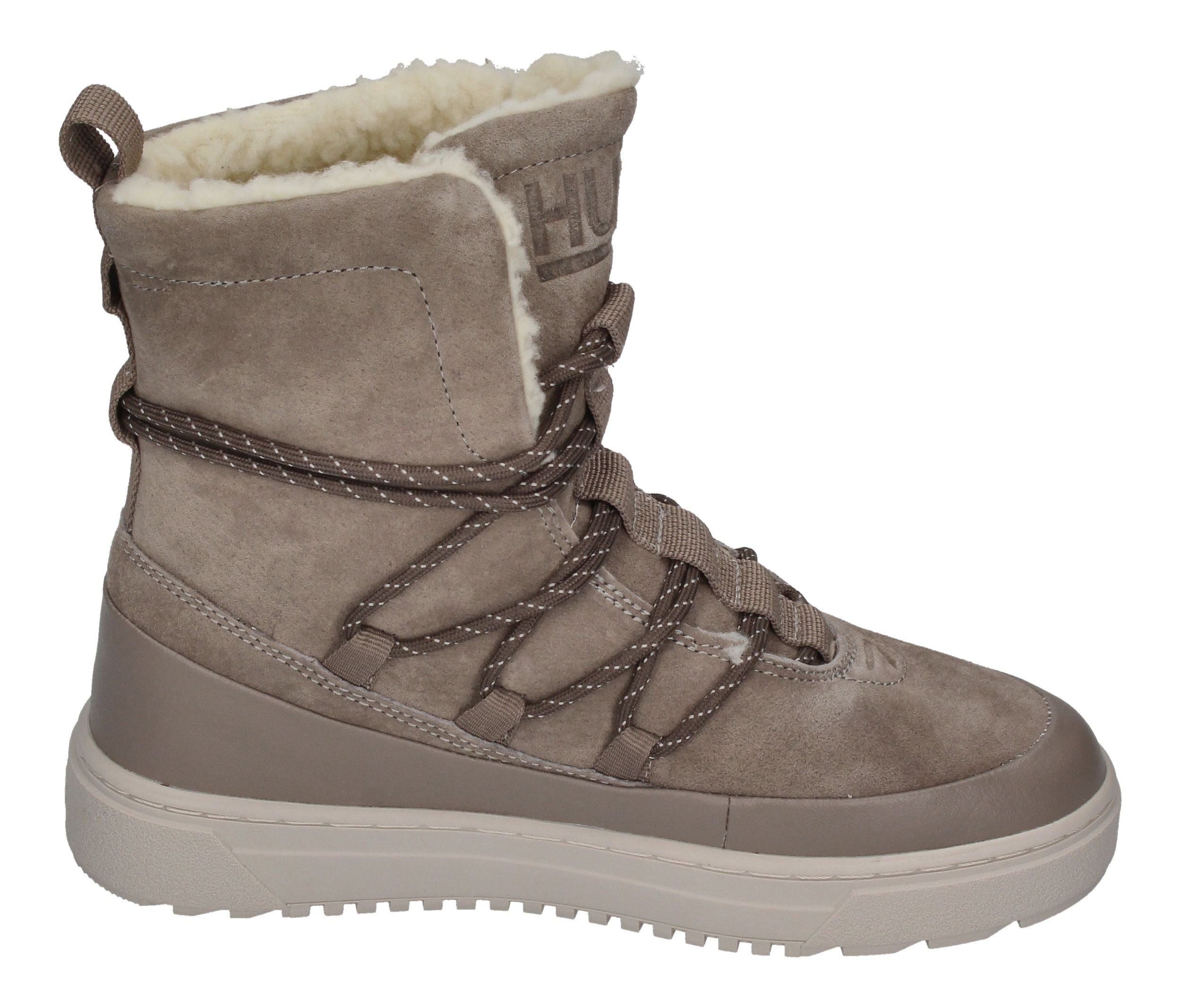 HUB FOOTWEAR Damen Booties LUNA N39 dark taupe bone-3
