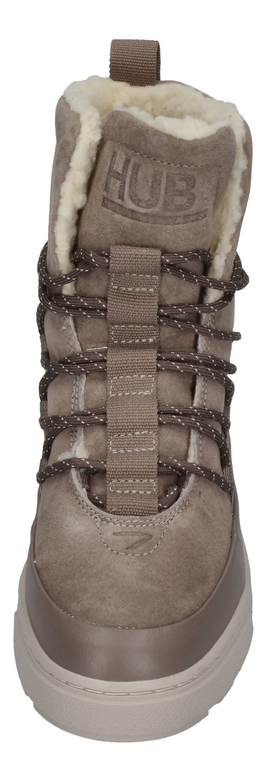 HUB FOOTWEAR Damen Booties LUNA N39 dark taupe bone-2