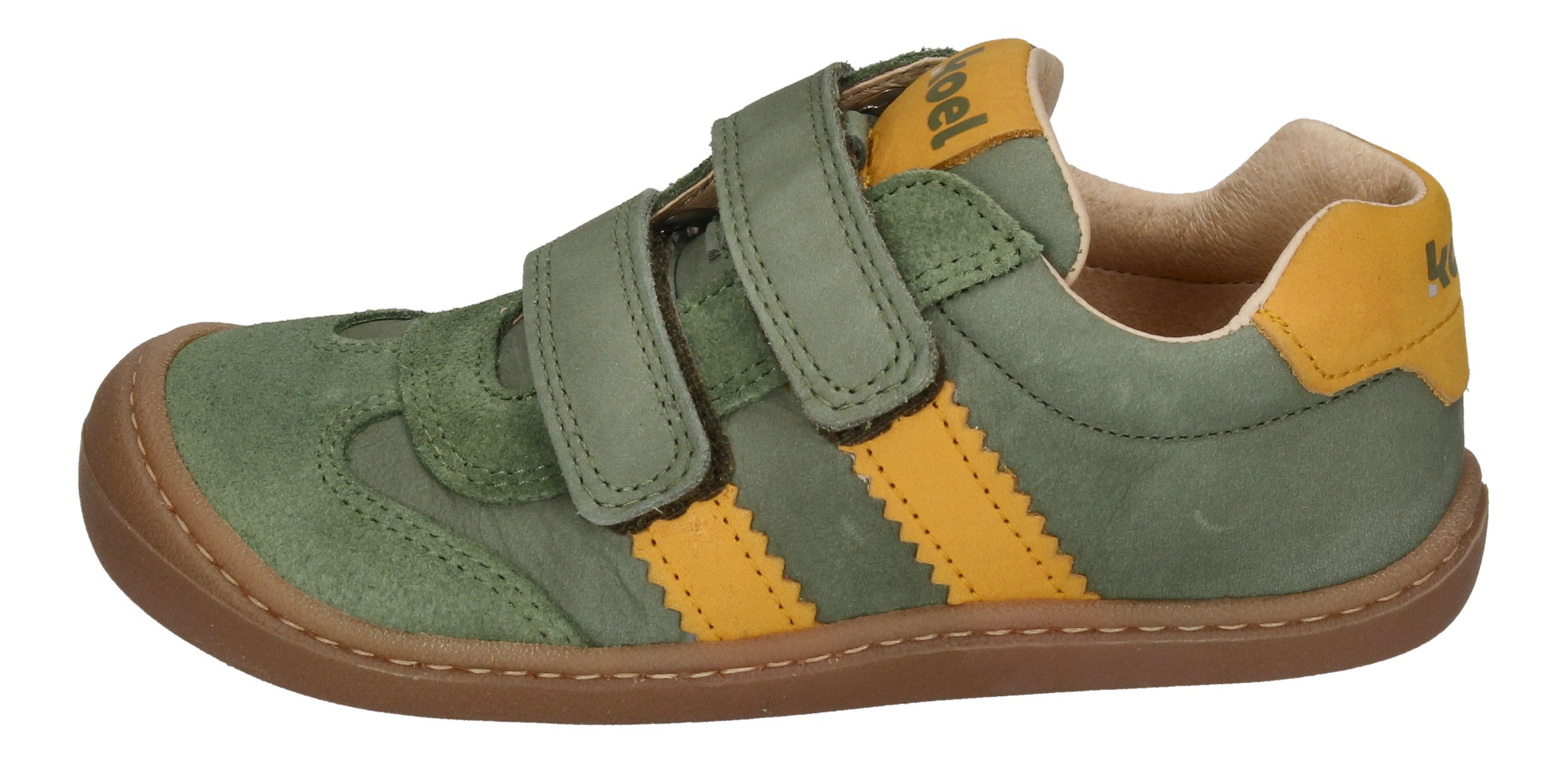 KOEL Barefoot Kinderschuhe Sneakers BANI LEATHER olive