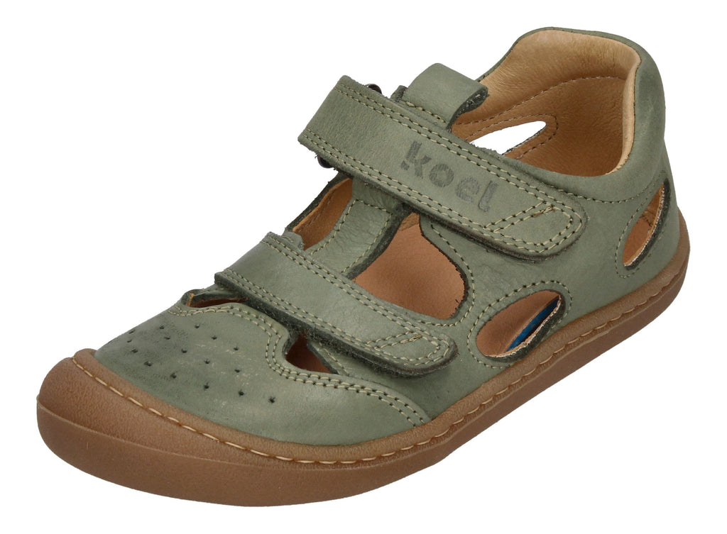 KOEL Barefoot Kinderschuhe - BEP NAPPA - olive-0