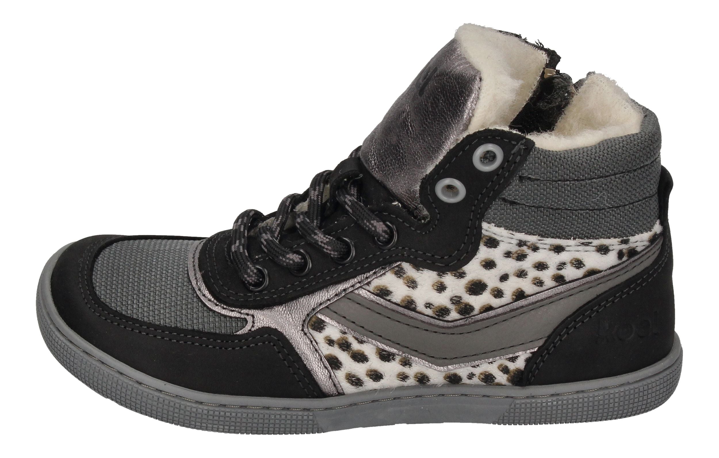 KOEL Barefoot Kinder Sneakers DANISH WOOL white platino