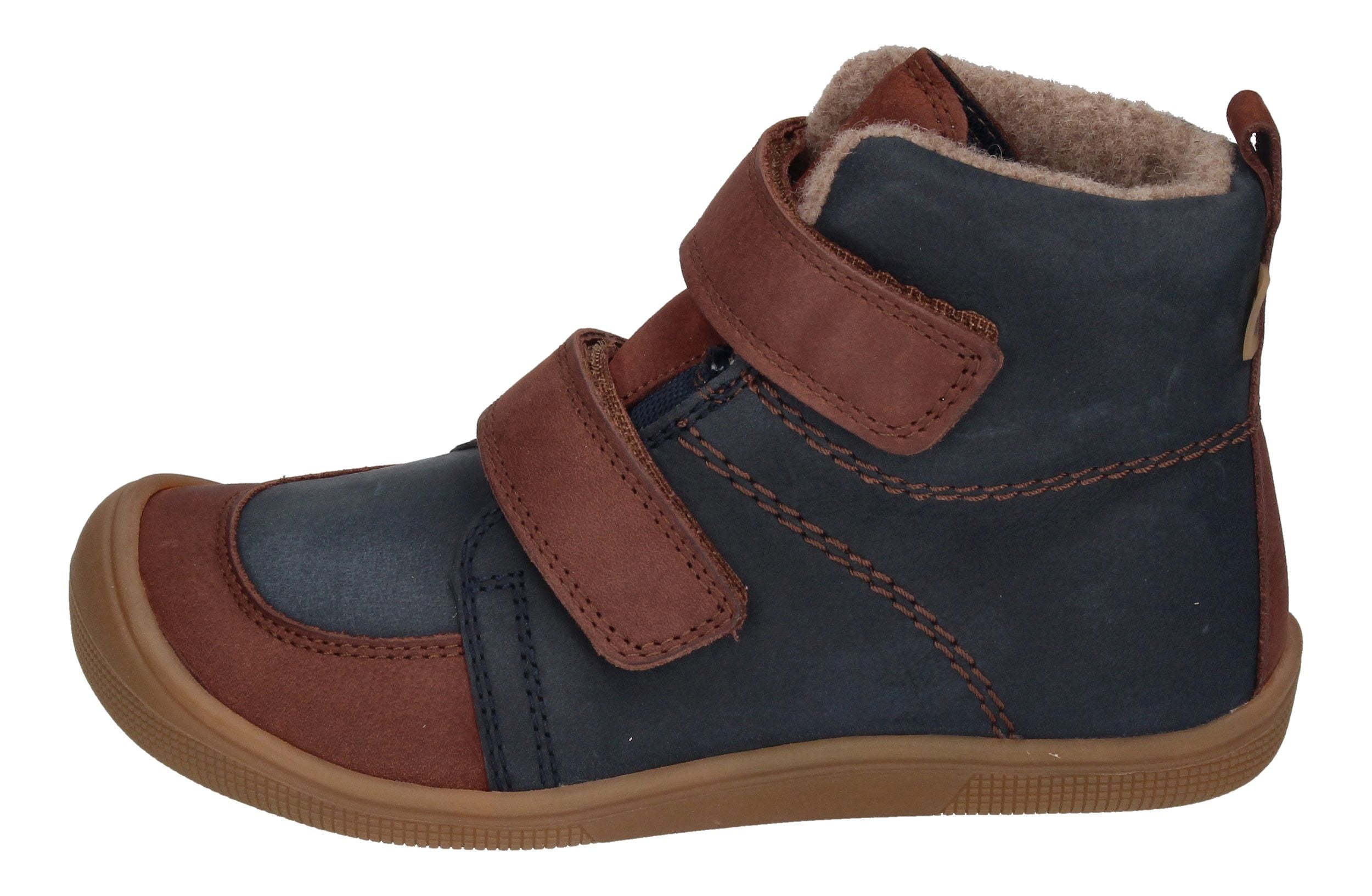 KOEL Barefoot Kinderschuhe extra weit DARO NAPA GRAIN navy-1