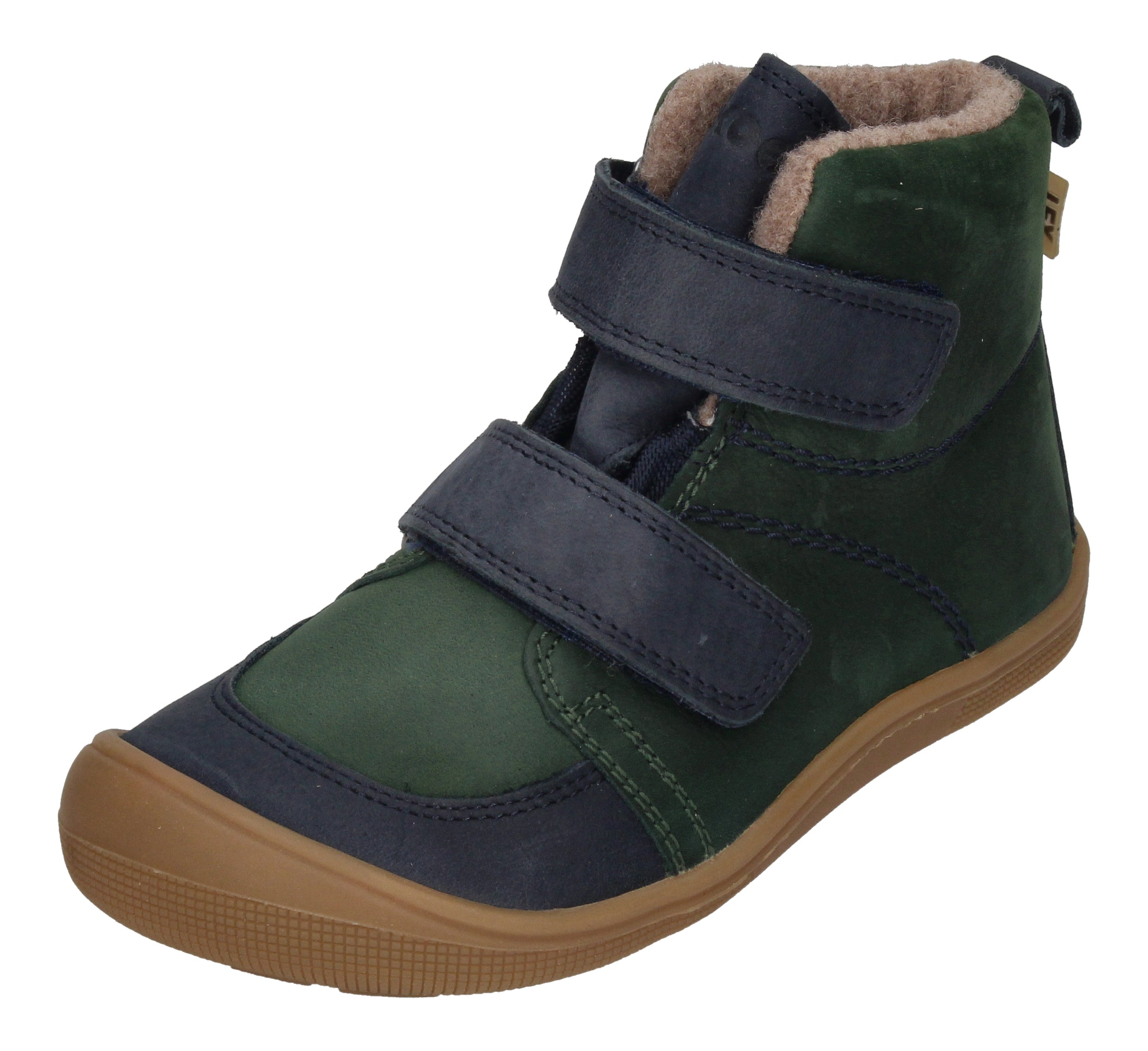 KOEL Barefoot Kinderschuhe extra weit DARO NAPA GRAIN green-0