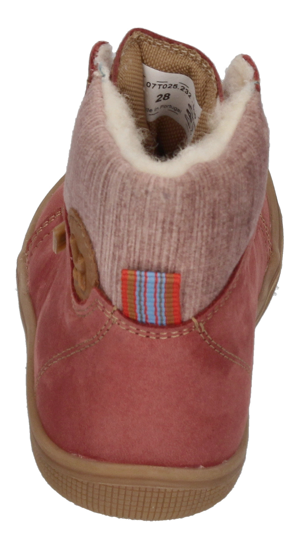 KOEL Barefoot Kinderstiefel - DEEMER TEX WOOL - old pink-4