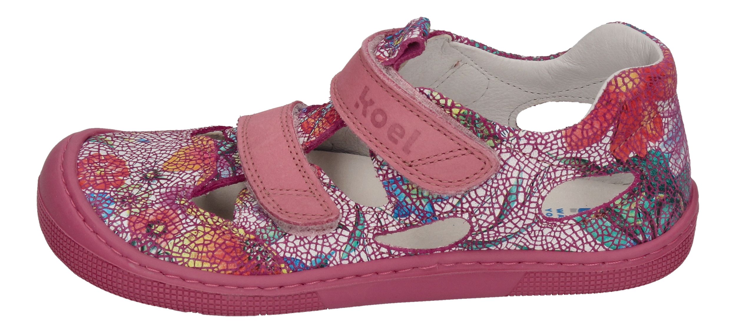KOEL Barefoot Kinderschuhe - DEEN FANTASY - fuchsia flowers-1