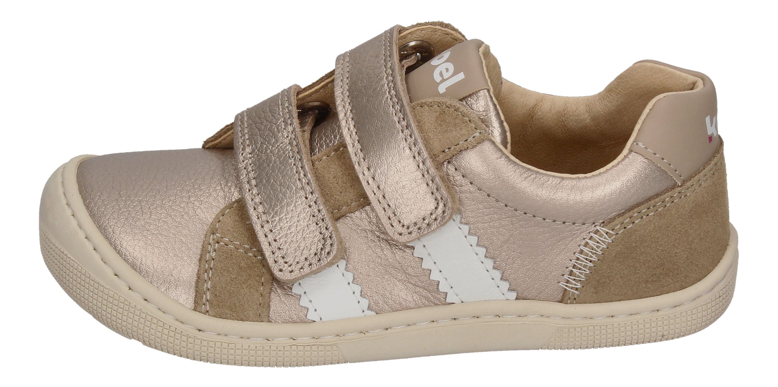 KOEL Barefoot Kinderschuhe - Sneakers DENIS METALIC champagne