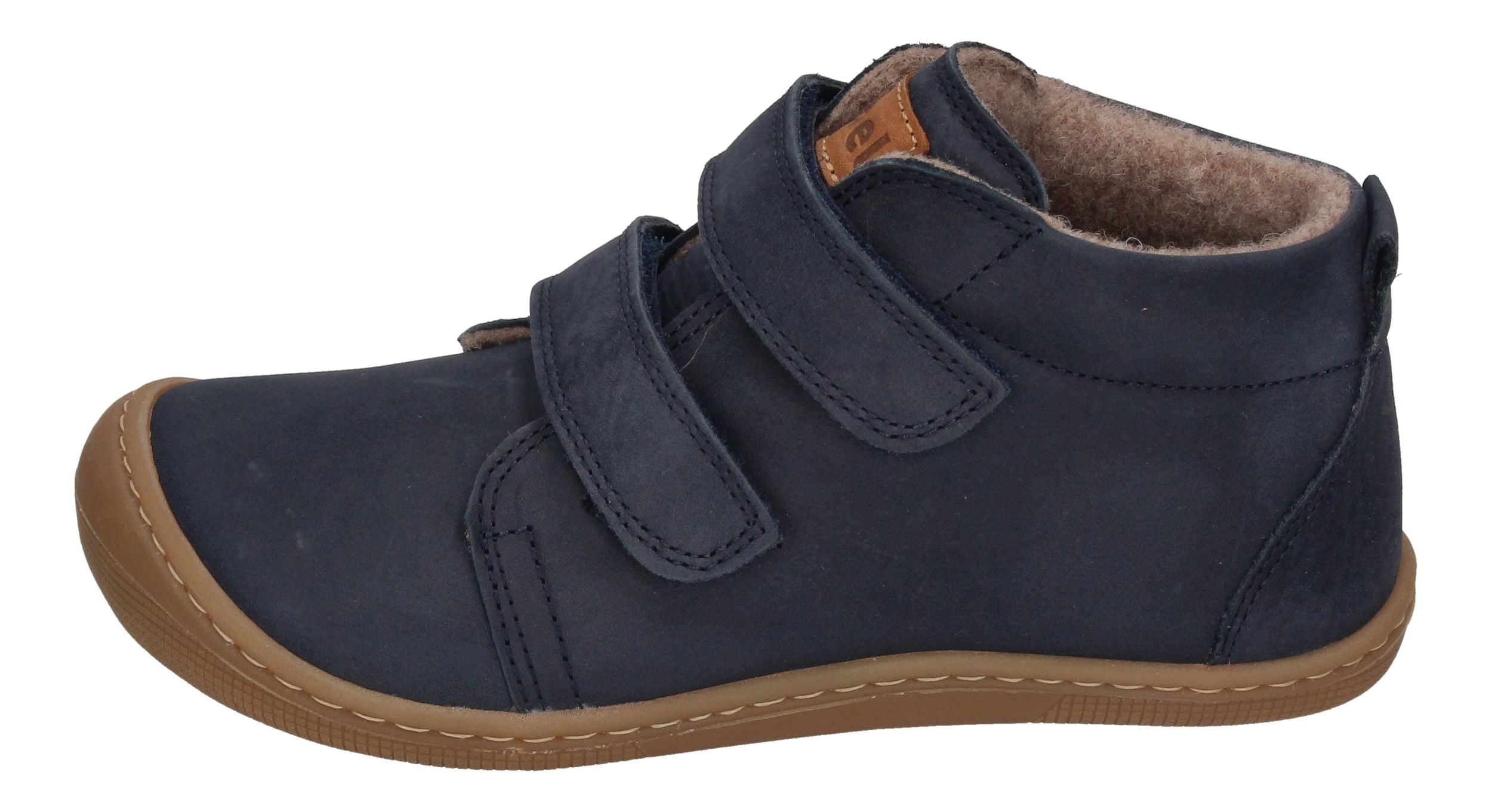 KOEL Barefoot Kinderschuhe extra weit DINO HYDRO FELT navy-1