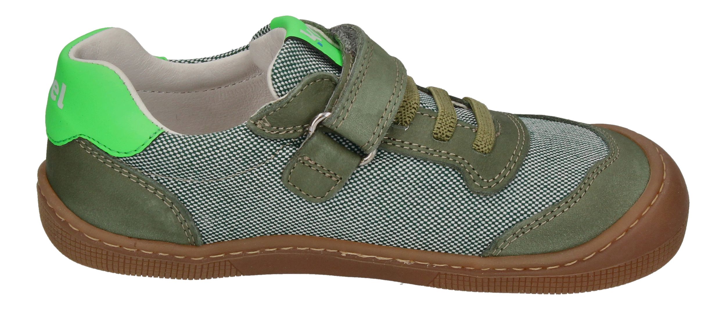 KOEL Barefoot Kinderschuhe - Sneakers DYLAN II TEXTILE olive