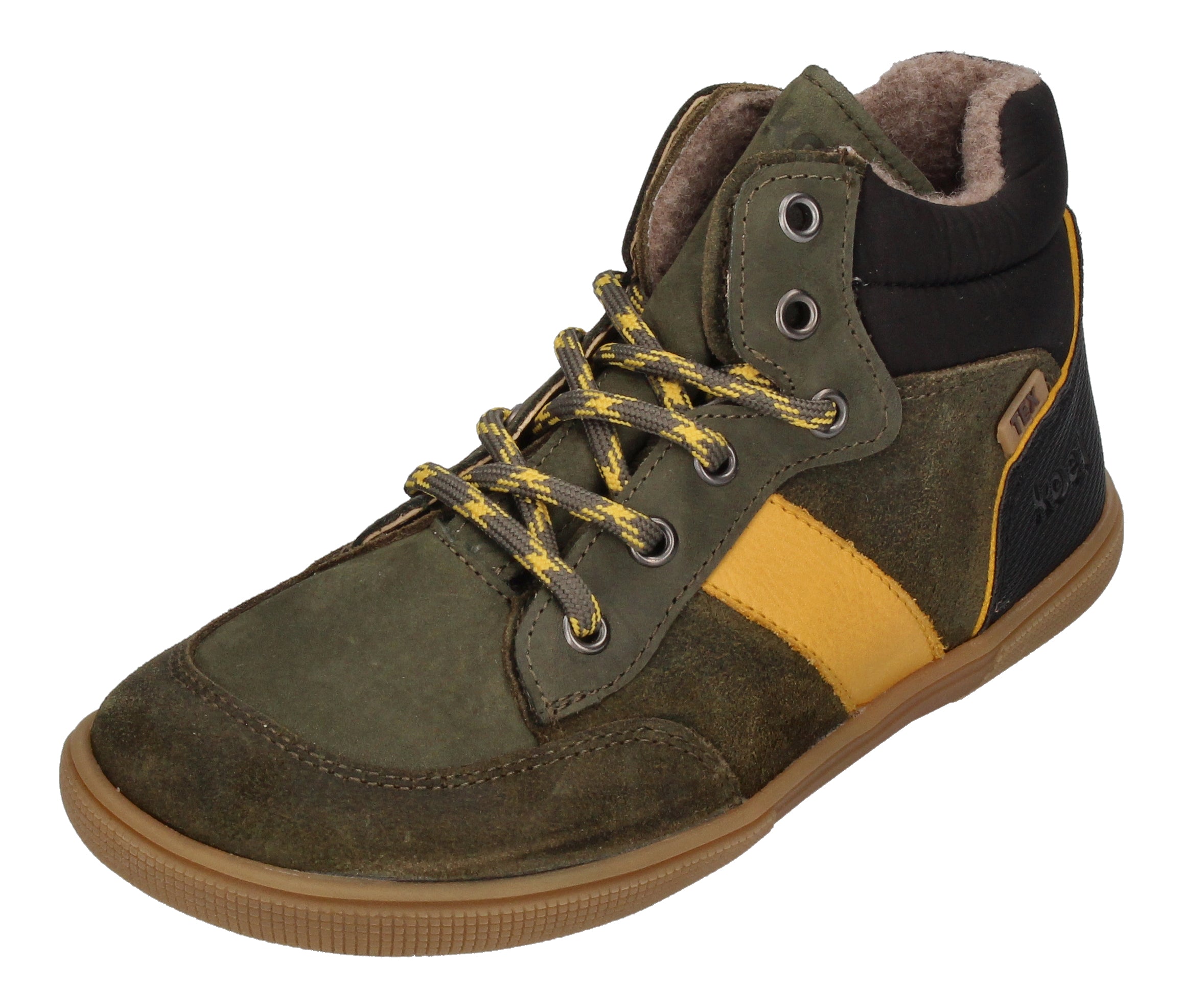 KOEL Barefoot Kinder Sneakers - EDAN TEX - khaki-0