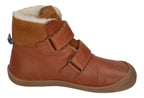 KOEL Barefoot Kinderstiefel - EMIL NAPA WOOL 08T - cognac