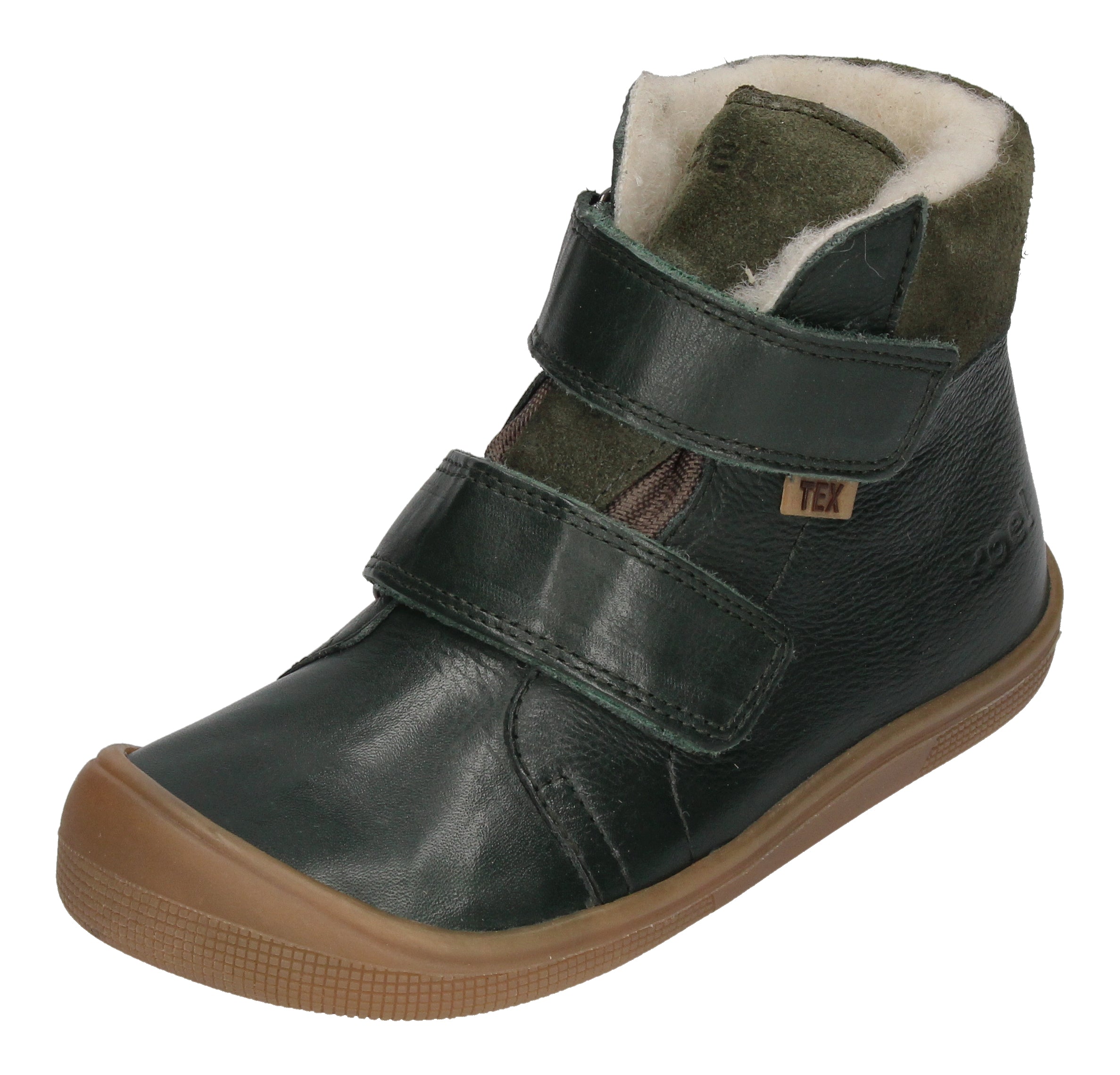 KOEL Barefoot Kinderstiefel - EMIL NAPA WOOL - green
