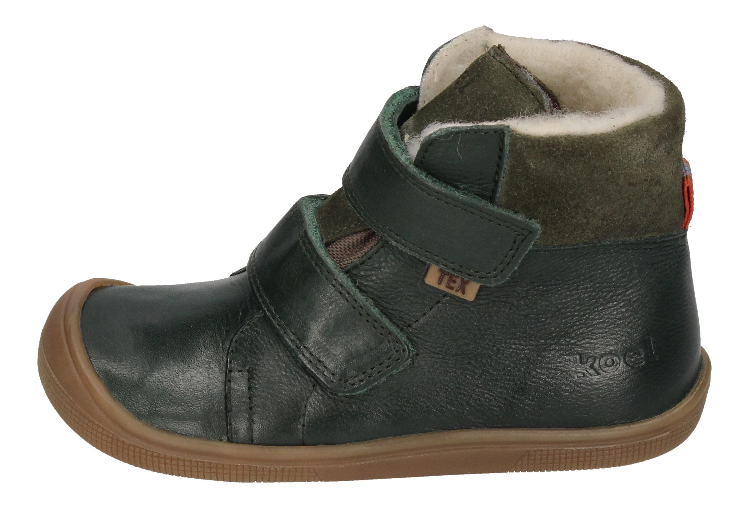 KOEL Barefoot Kinderstiefel - EMIL NAPA WOOL - green