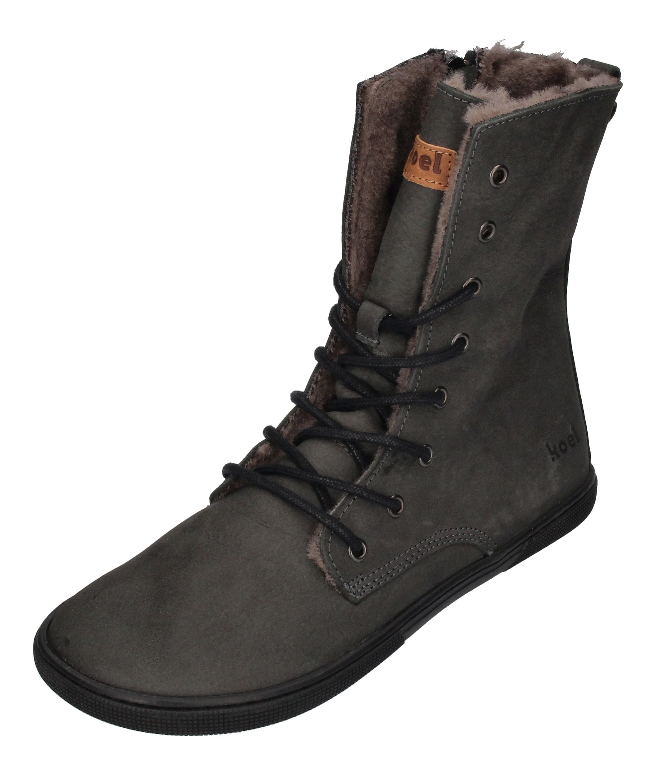 KOEL Damen Barefoot Booties mit Lammwolle FARO dark grey-0