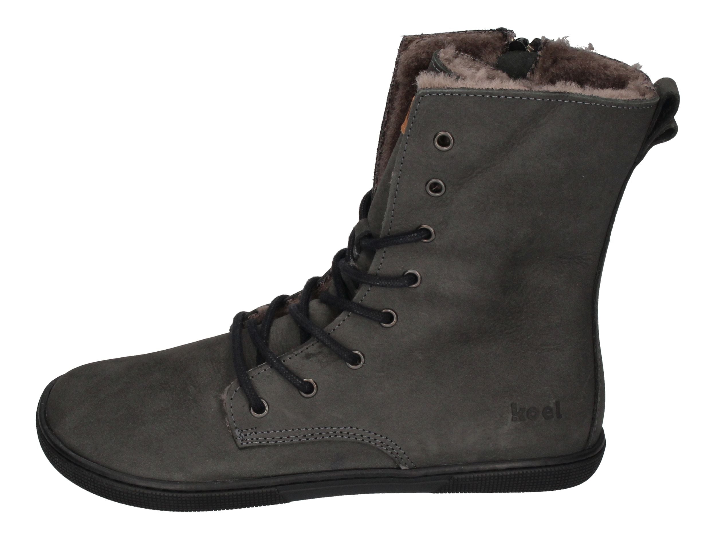 KOEL Damen Barefoot Booties mit Lammwolle FARO dark grey-1