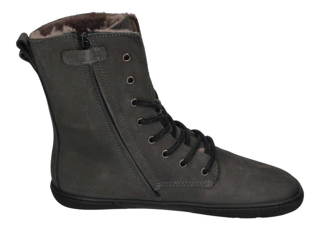 KOEL Damen Barefoot Booties mit Lammwolle FARO dark grey-3