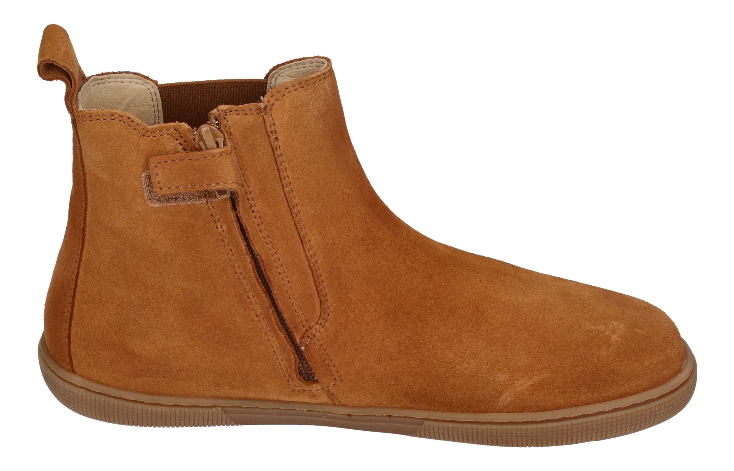 KOEL Barefoot Damenschuhe - Booties FILAS SUEDE cognac