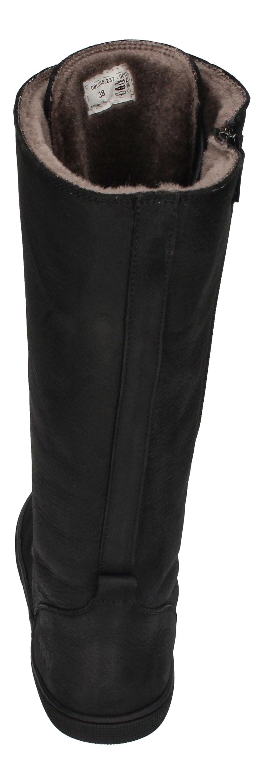 KOEL Damenschuhe - Barefoot Stiefel FLORA LAMBSWOOL - black