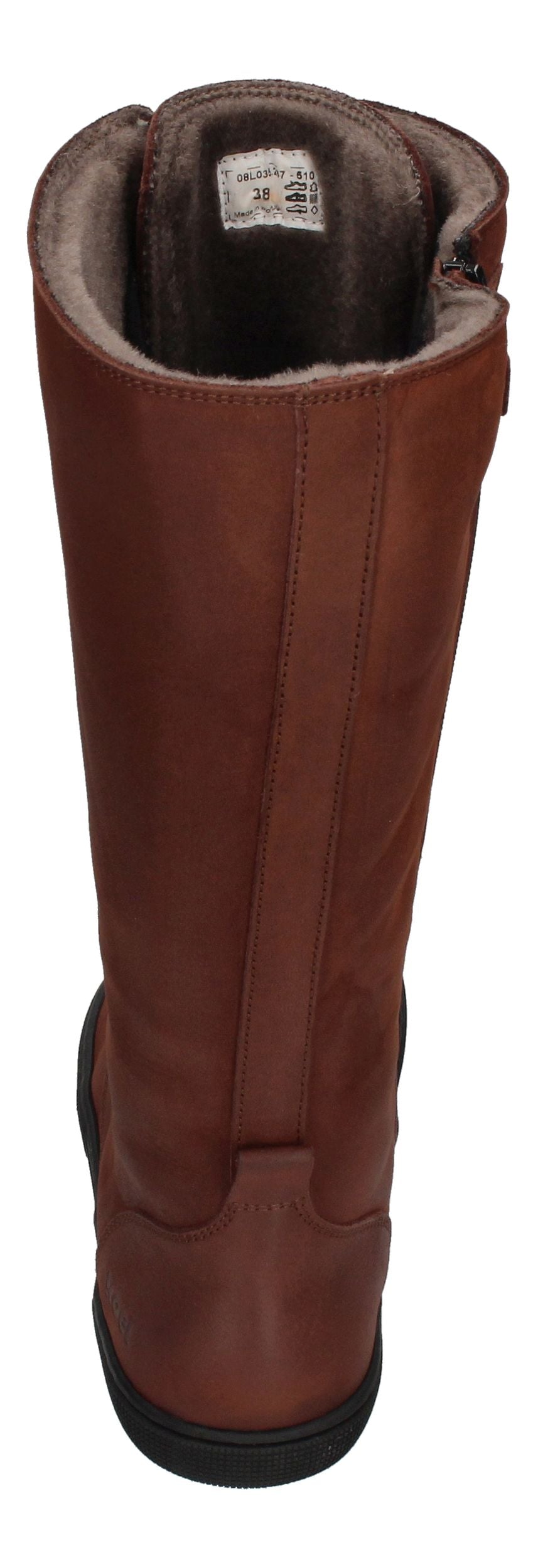 KOEL Damenschuhe - Barefoot Stiefel FLORA LAMBSWOOL - chocolate