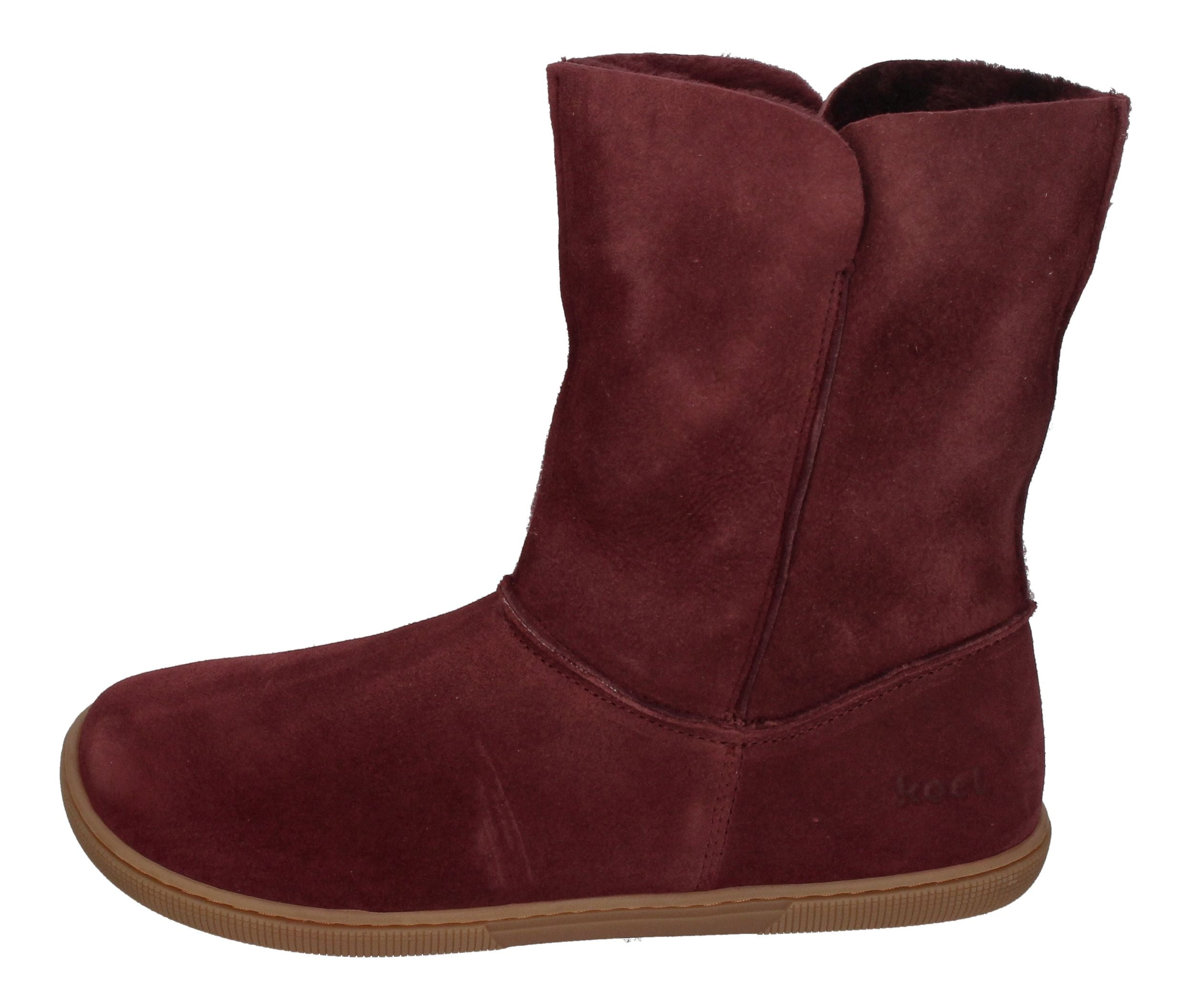 KOEL Damen - Lammwolle Barefoot Stiefel FREYA - bordo