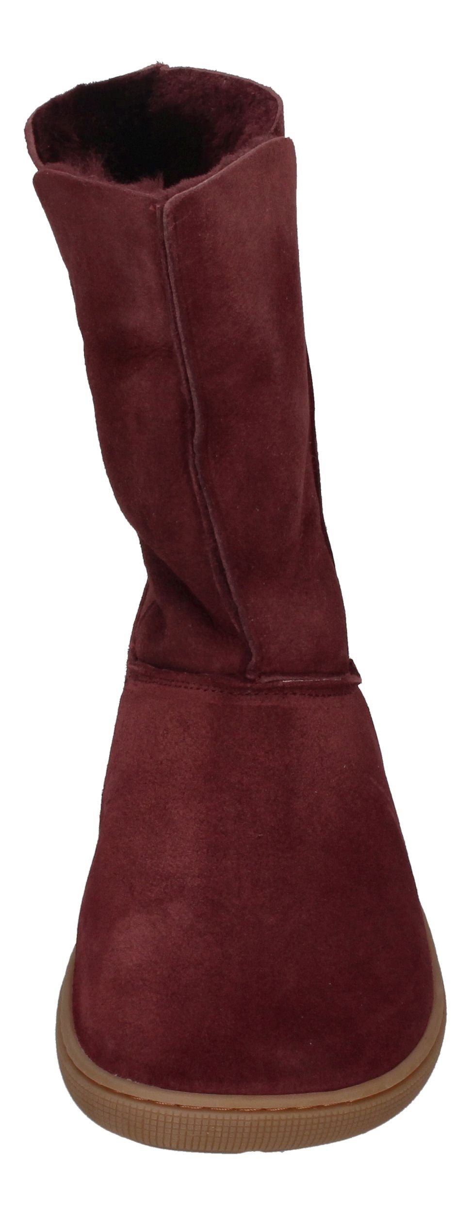 KOEL Damen - Lammwolle Barefoot Stiefel FREYA - bordo