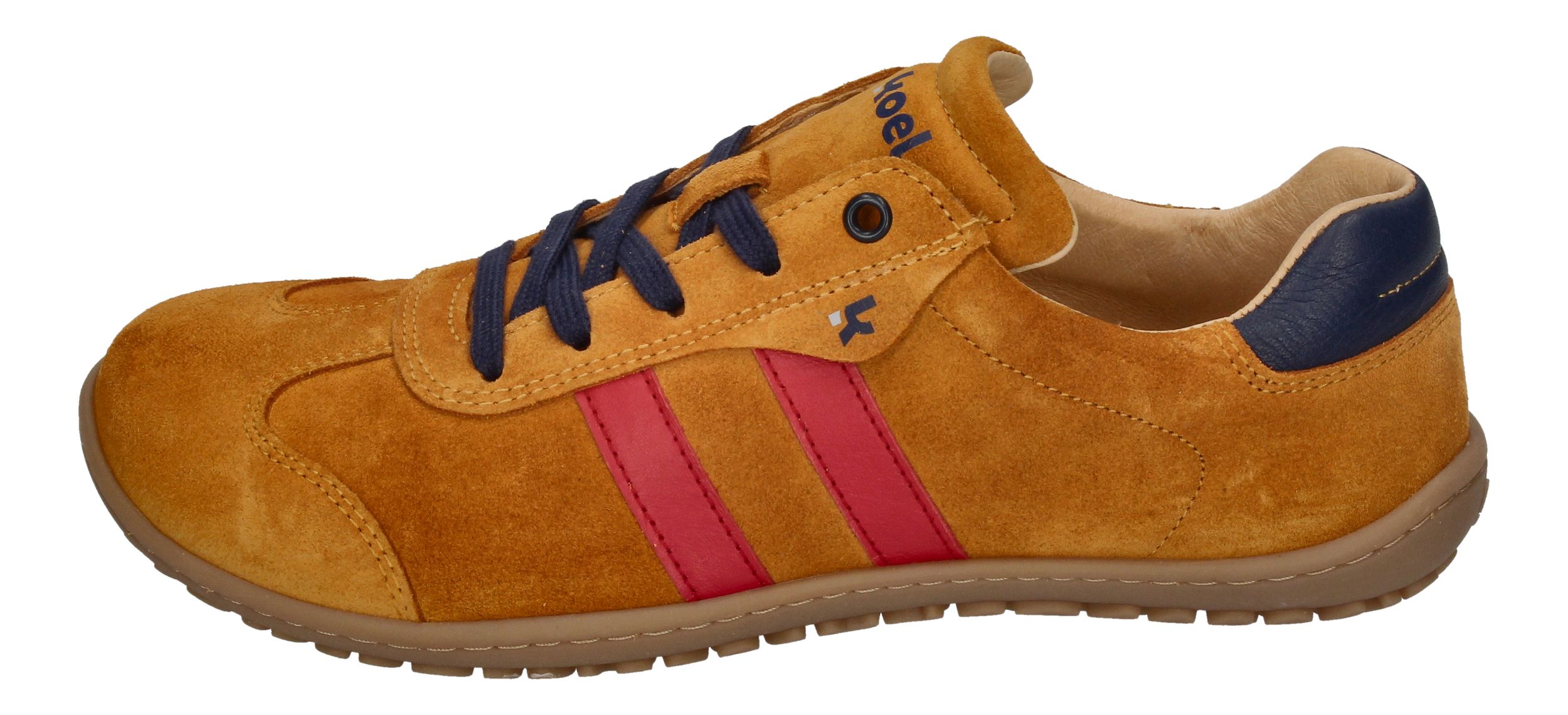 KOEL Damenschuhe Barfuß Sneakers ILA SUEDE - ocra