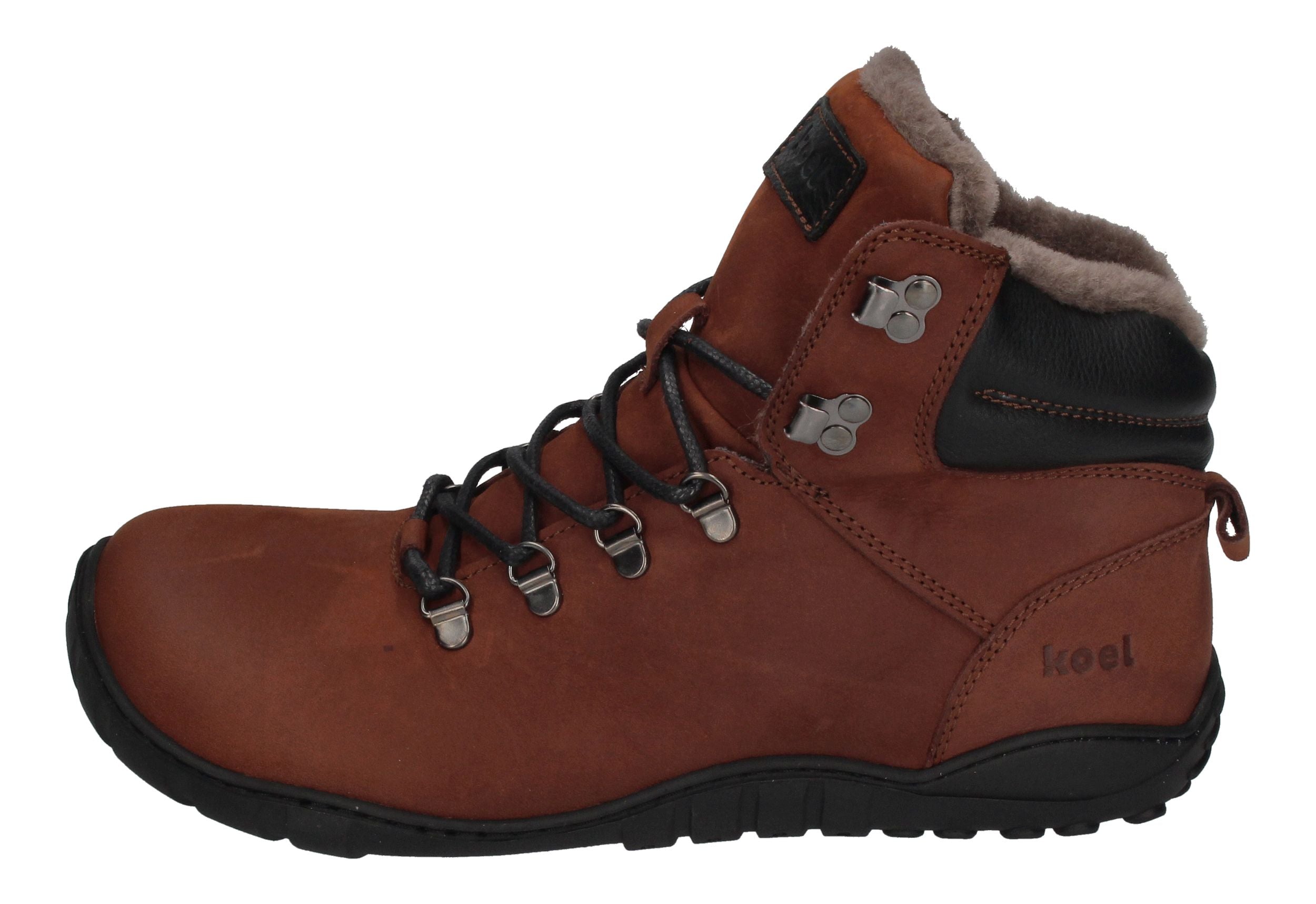 KOEL Herrenschuhe Barefoot Boots - PORTER LAMBSWOOL - chocolate