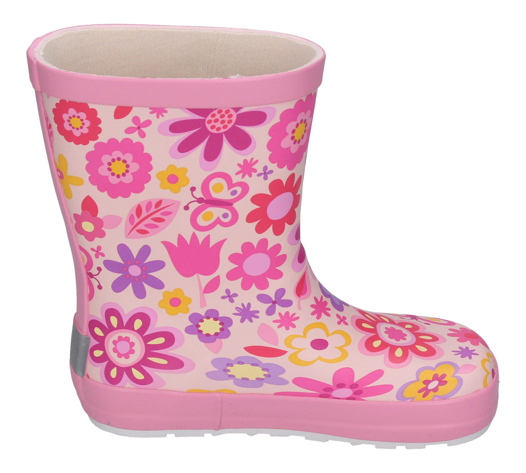 KOEL Barefoot - Gummistiefel WELLIE BARE MULTI fuchsia flowers