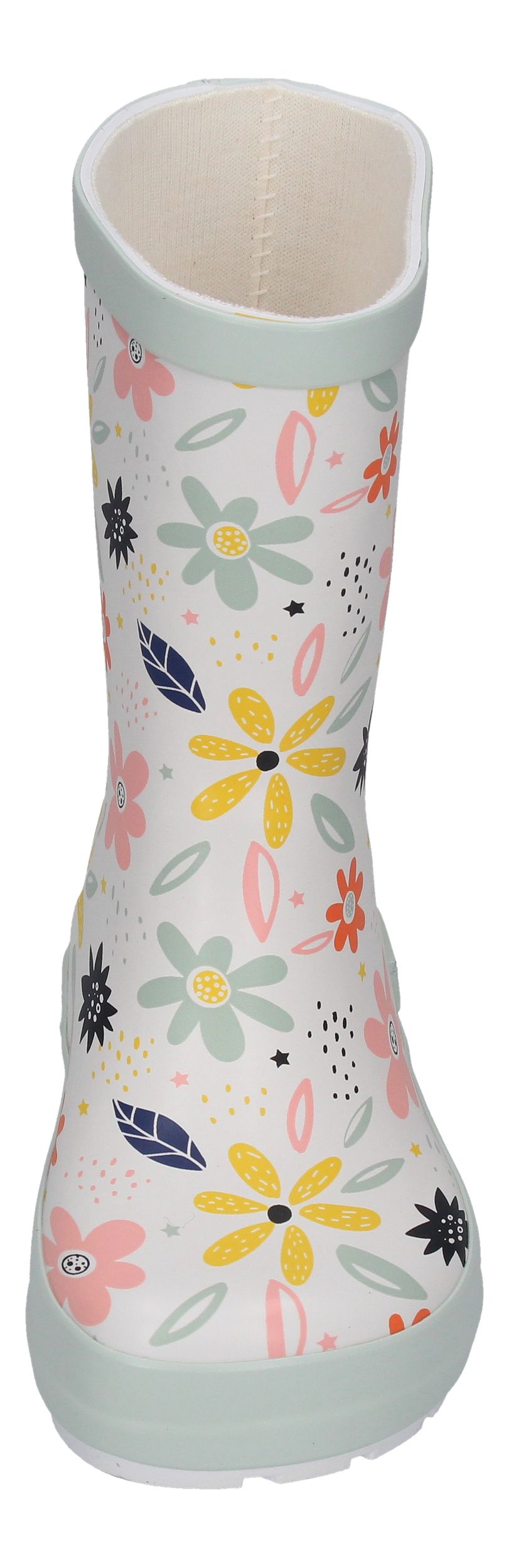 KOEL Barefoot - Gummistiefel WELLIE BARE MULTI white flowers