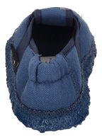 NANGA Kinderschuhe - Hausschuhe FUSSBALLER - blau-4