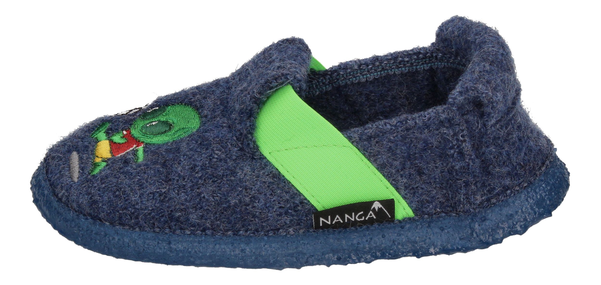 NANGA Kinderschuhe - Hausschuhe ALIENS - blau-1