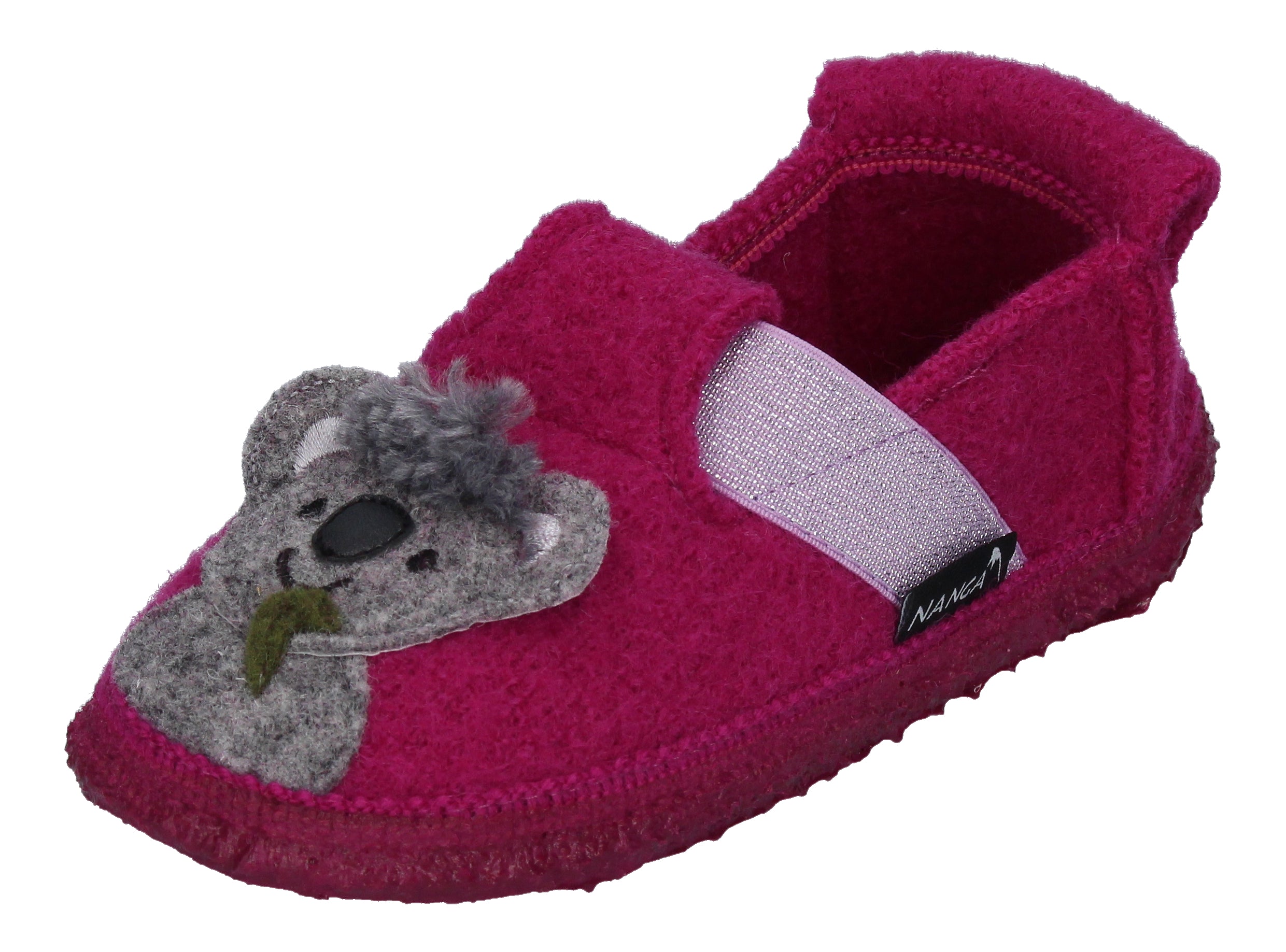 NANGA Kinderschuhe - Hausschuhe KOALA BABYS - beere-0
