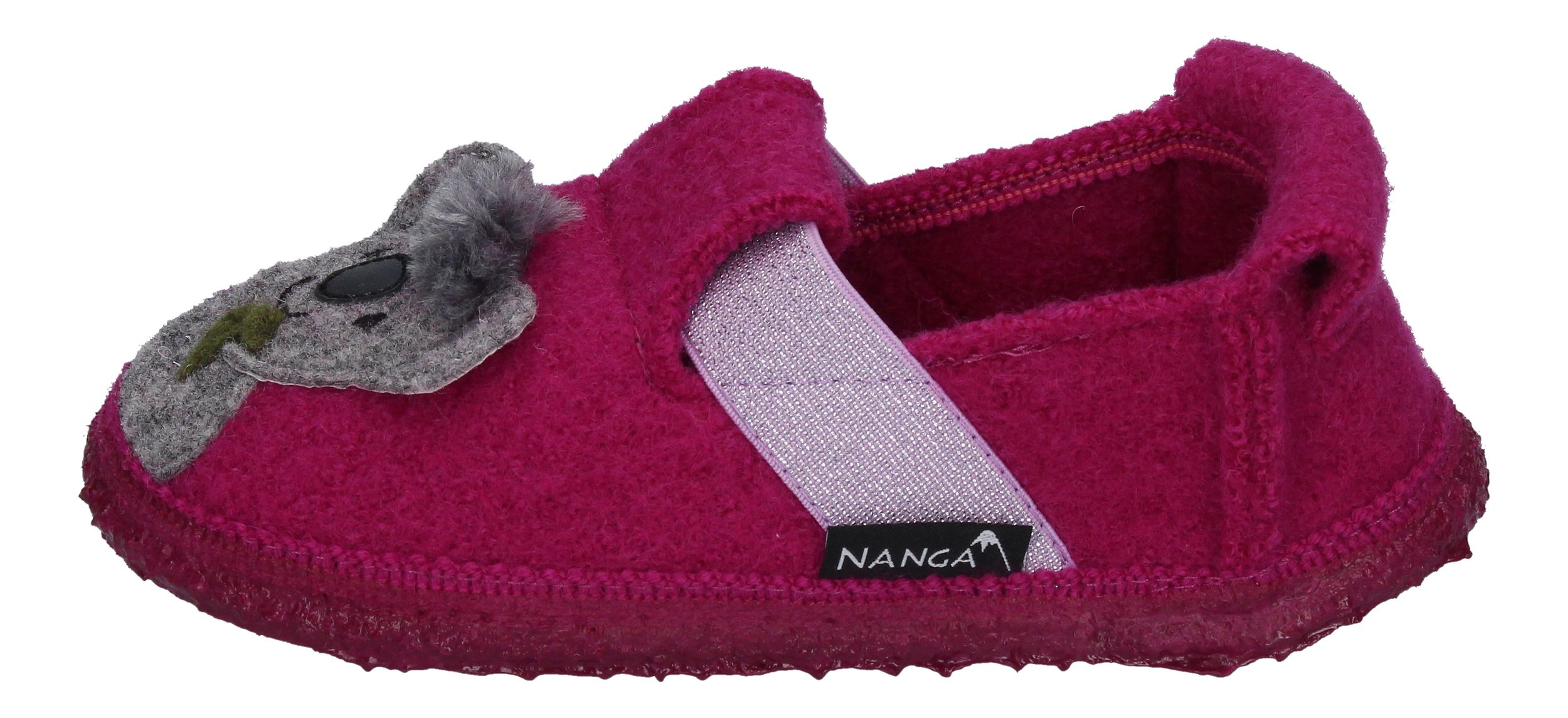 NANGA Kinderschuhe - Hausschuhe KOALA BABYS - beere-1
