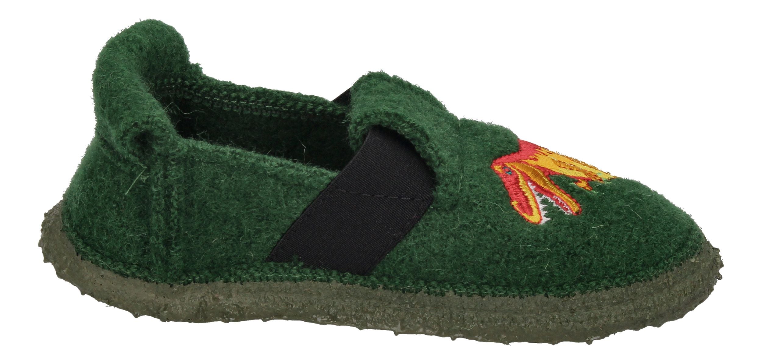 NANGA Kinderschuhe - Hausschuhe DINOS - dunkelgrün-3