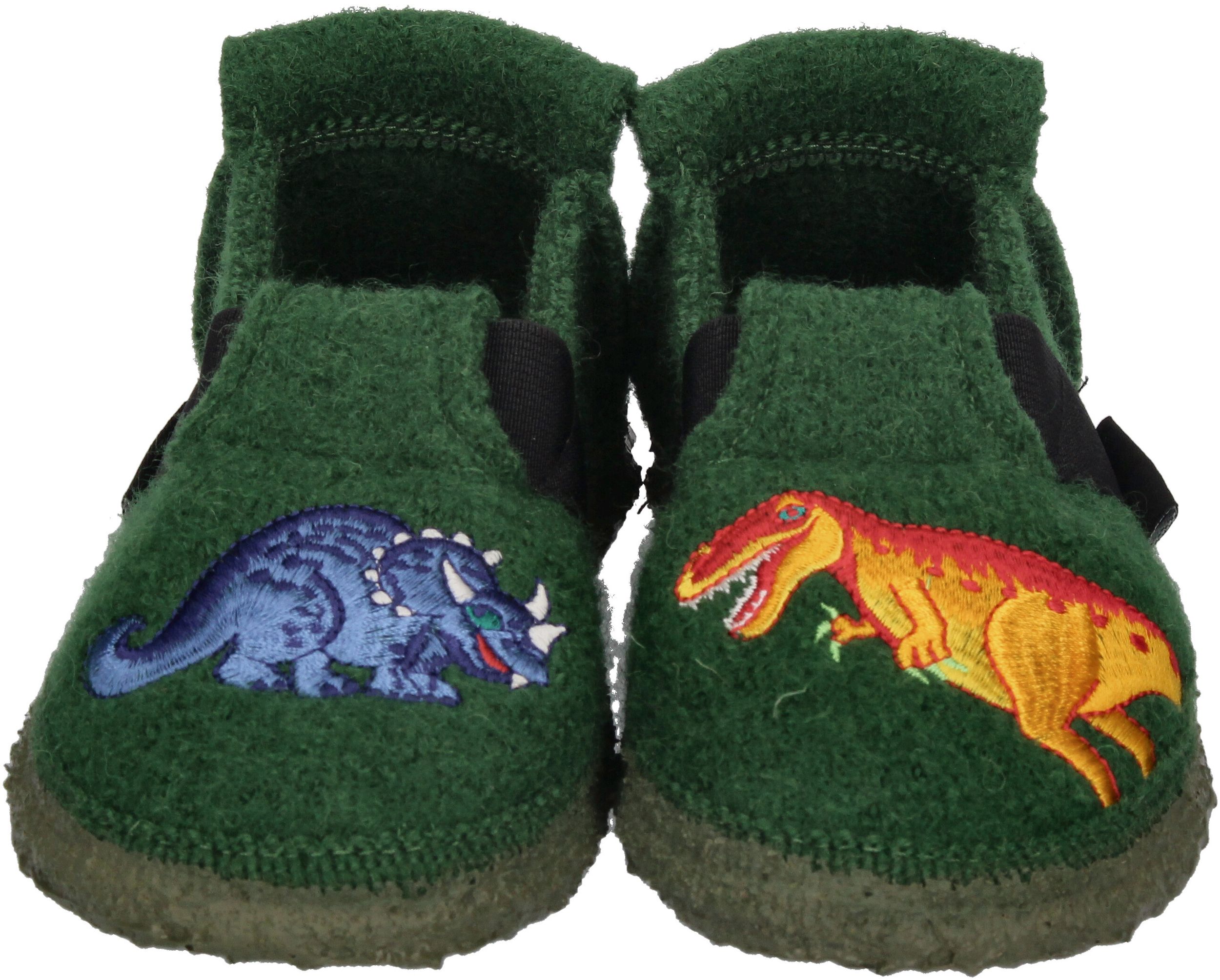 NANGA Kinderschuhe - Hausschuhe DINOS - dunkelgrün-5