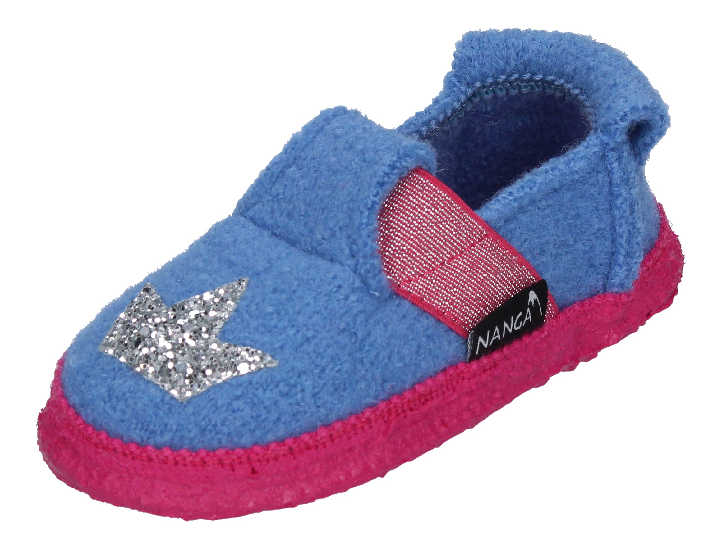 NANGA Kinderschuhe - Hausschuhe HEARTBREAK - blau-0