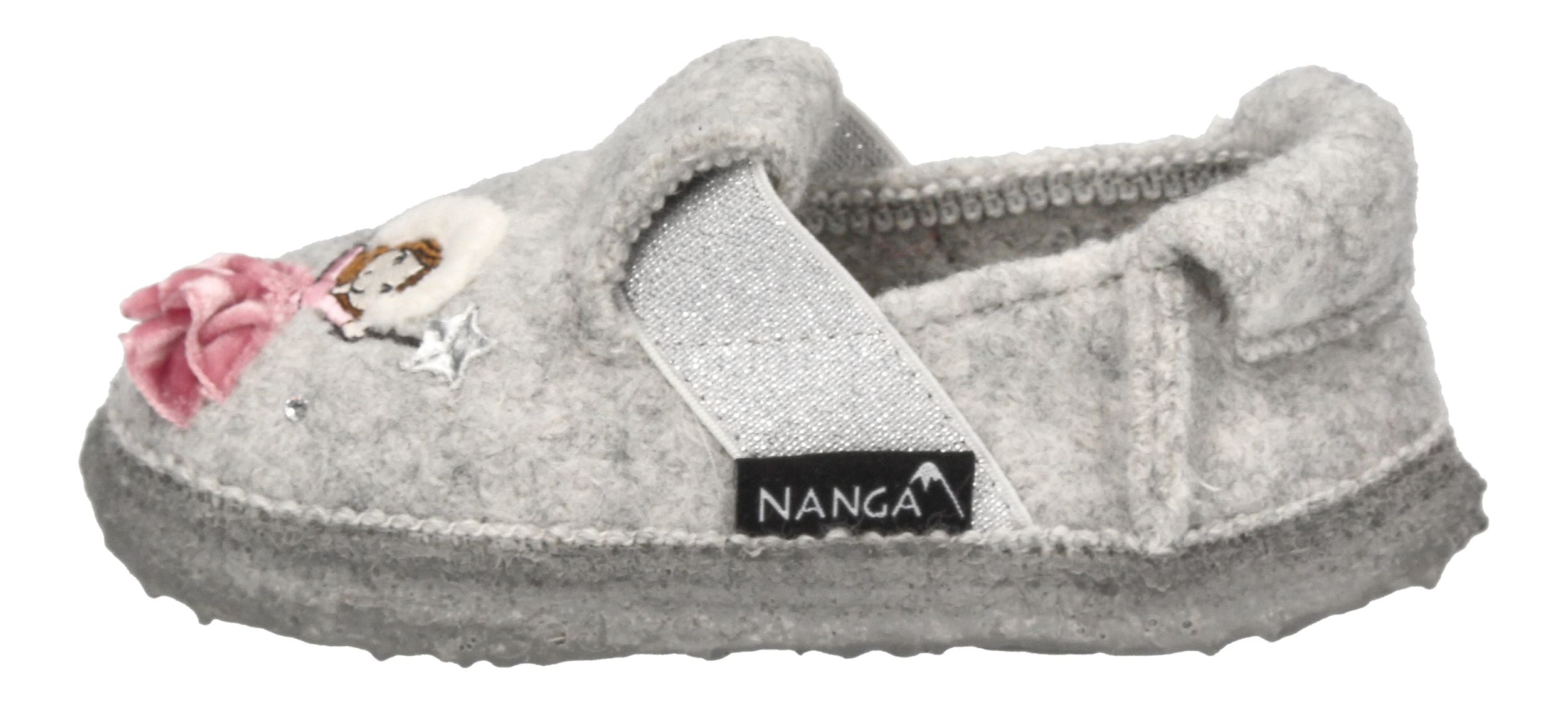 NANGA Kinderschuhe - Hausschuhe ICE PRINCESS - hellgrau-1