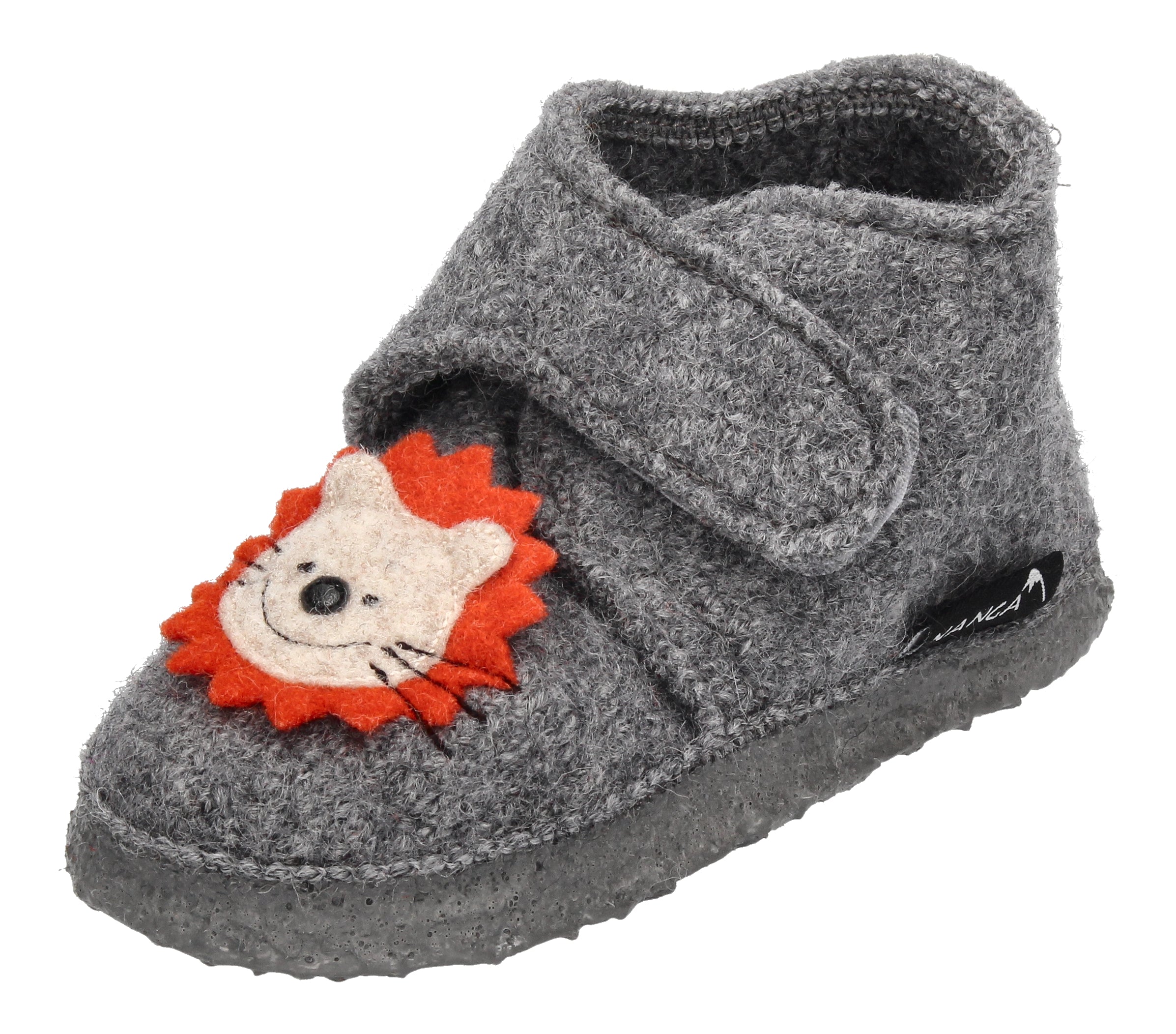 NANGA Kinderschuhe - Hausschuhe LION KING - mittelgrau-0