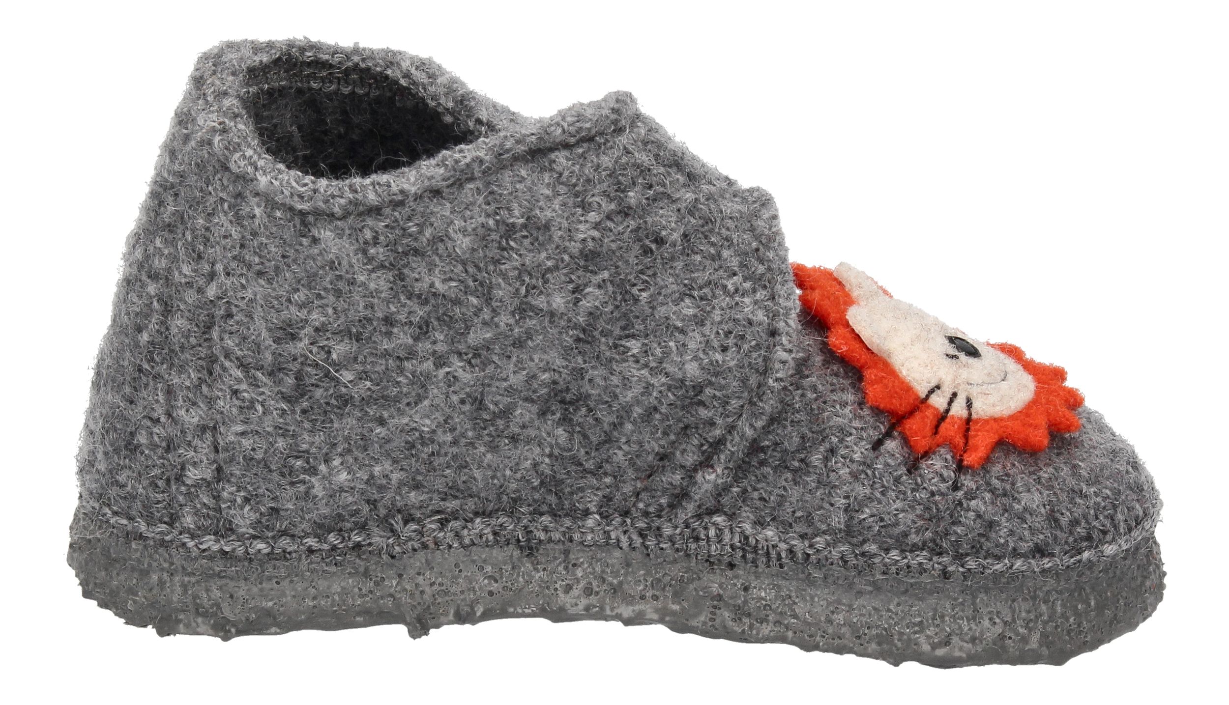 NANGA Kinderschuhe - Hausschuhe LION KING - mittelgrau-3