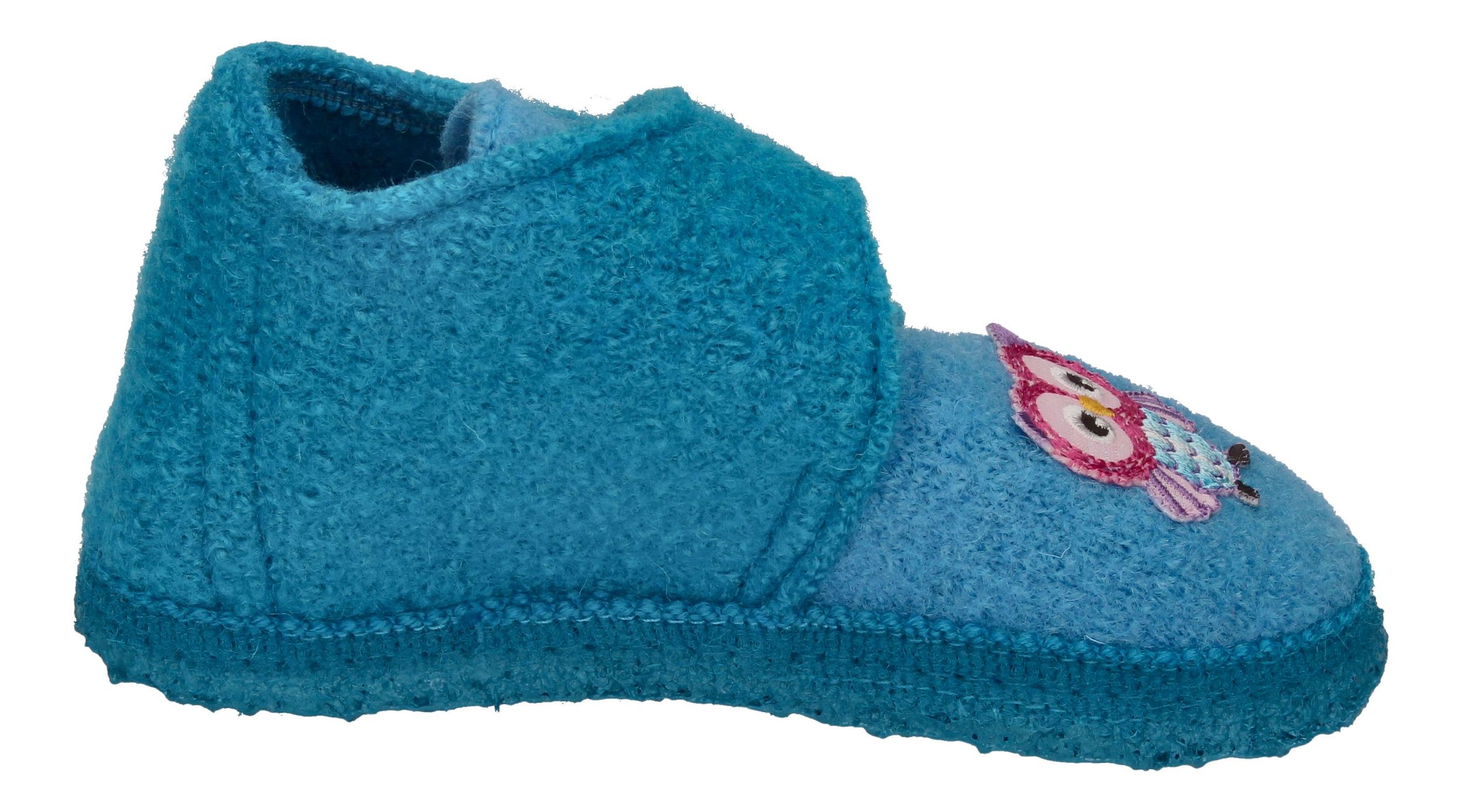 NANGA Kinderschuhe - Hausschuhe LITTLE OWLS - türkis-3