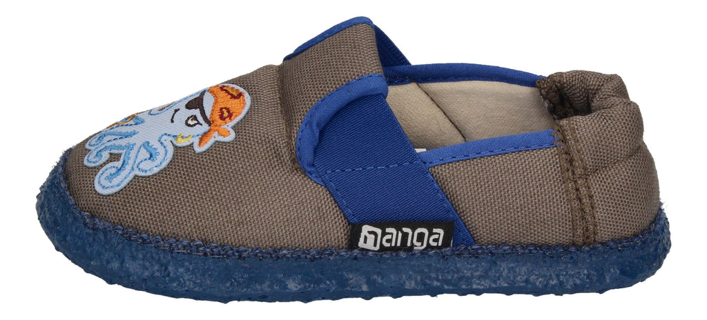 NANGA Kinderschuhe - Hausschuhe LUSTIGE PIRATEN - wald