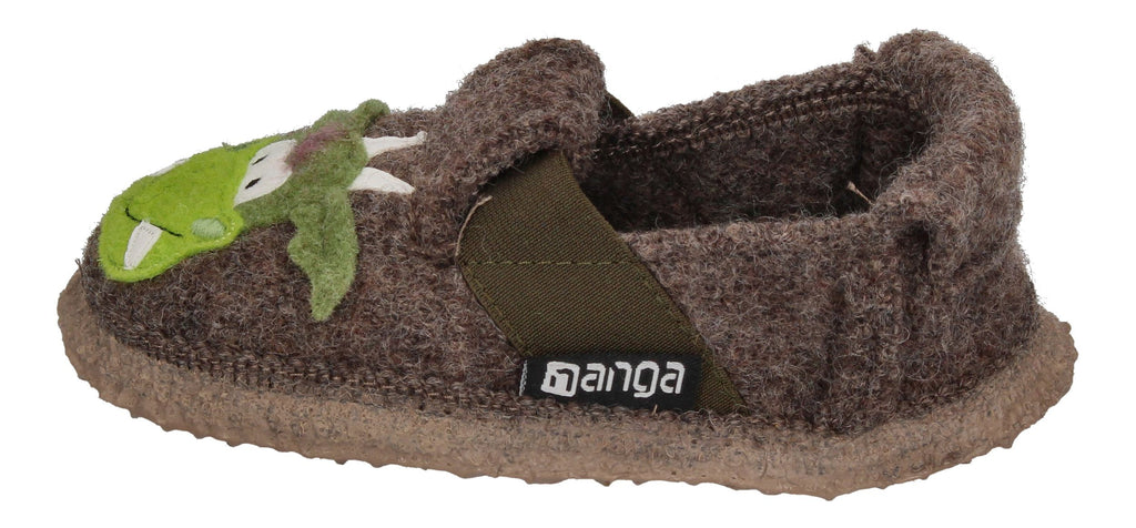 NANGA Kinderschuhe - Hausschuhe MAGIC DRAGON - braun-1
