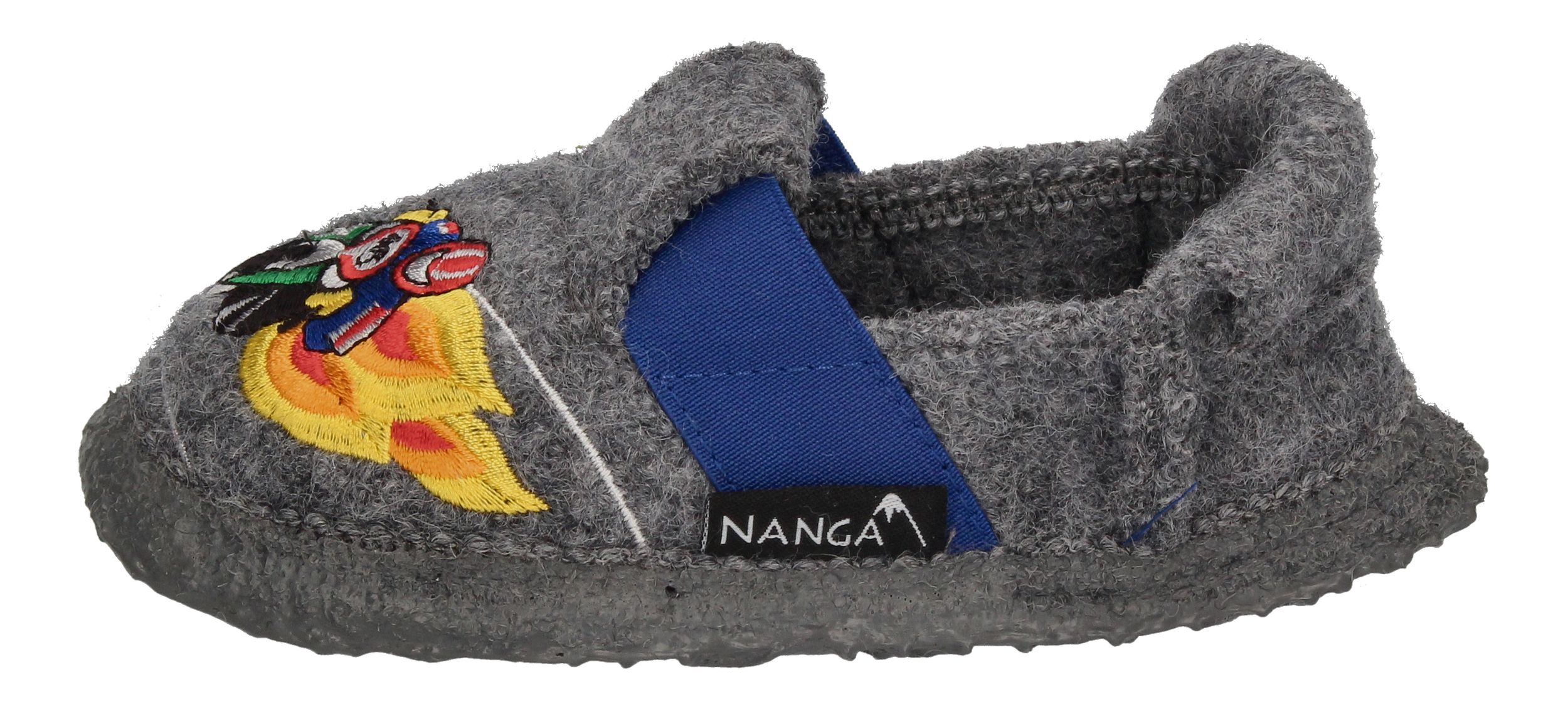 NANGA Kinderschuhe - Hausschuhe MOTO - grau-1